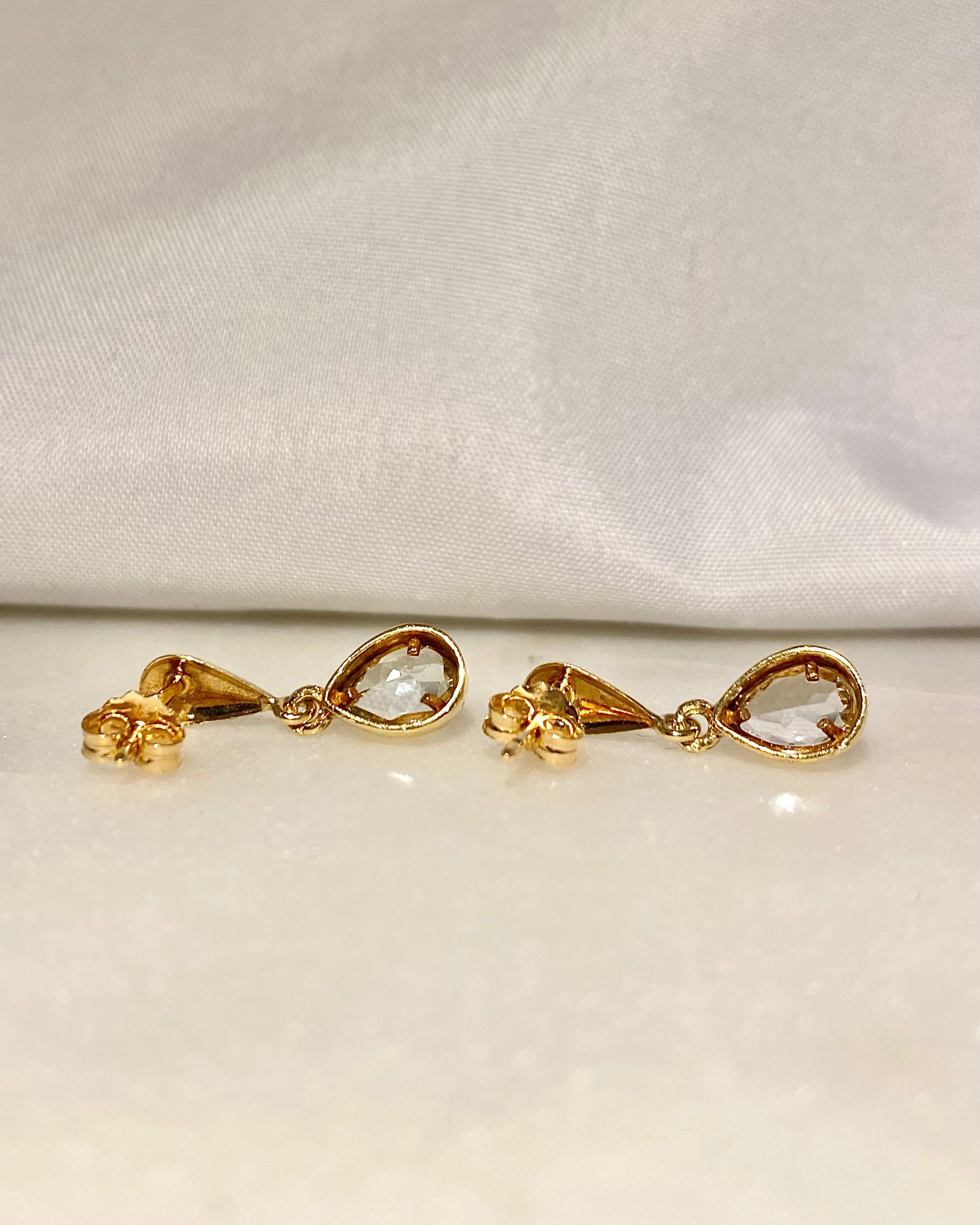 Boucles Aigue-Marines 0.60 carat "Jeanne"