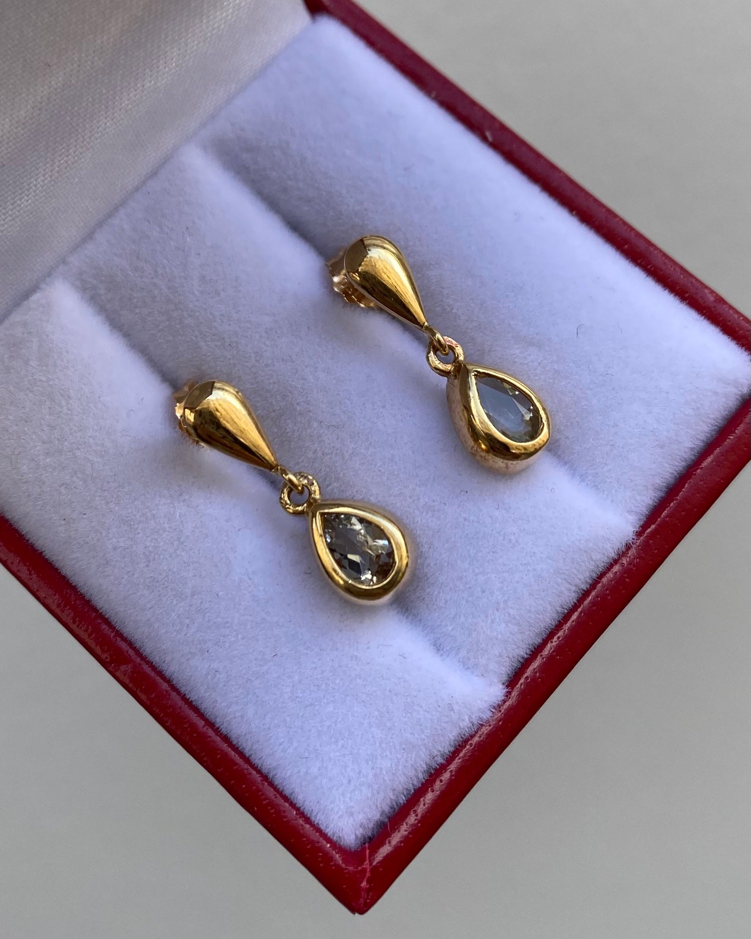 Boucles Aigue-Marines 0.60 carat "Jeanne"
