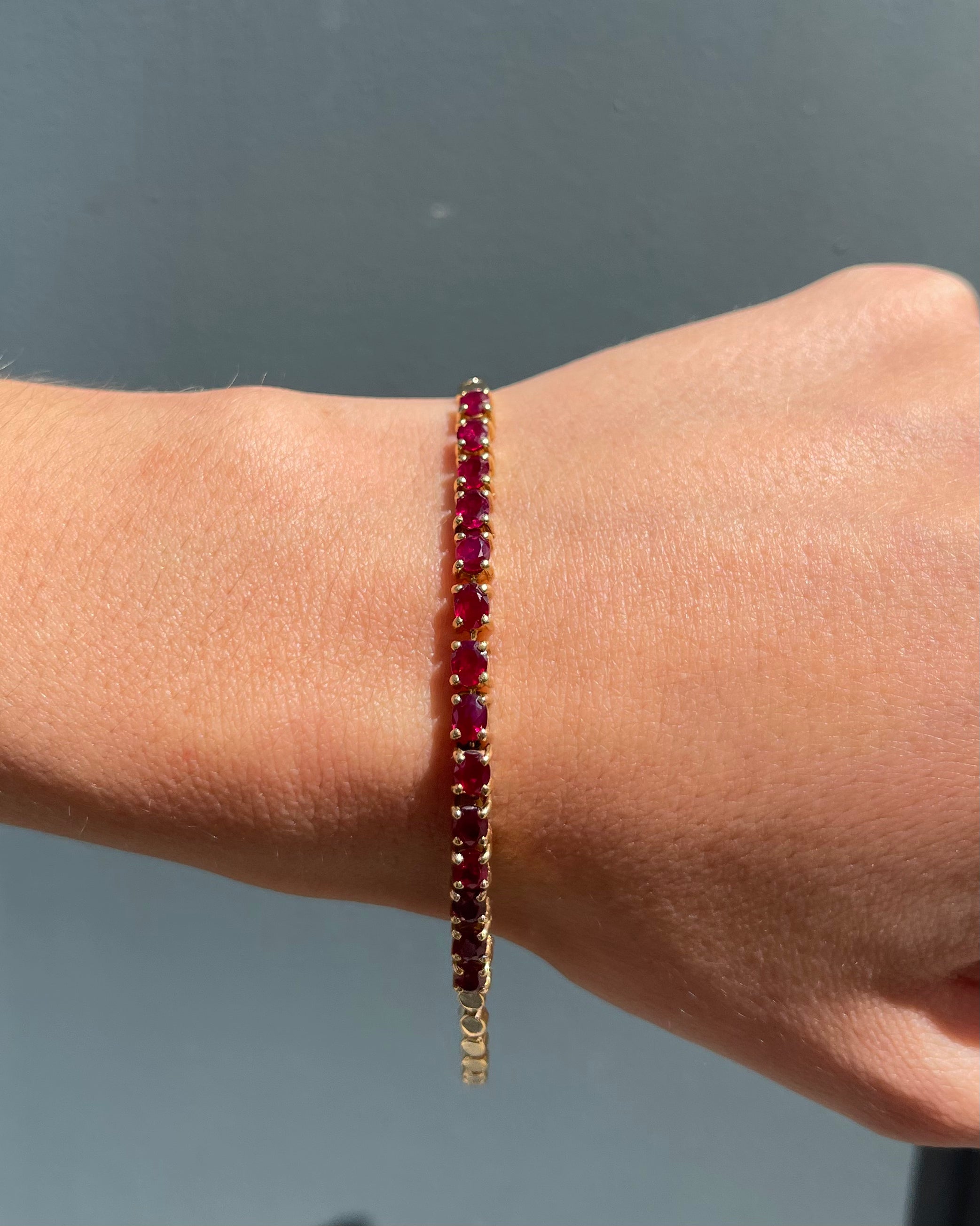 Bracelet Rivière Rubis 3.50 carats "Nolae"