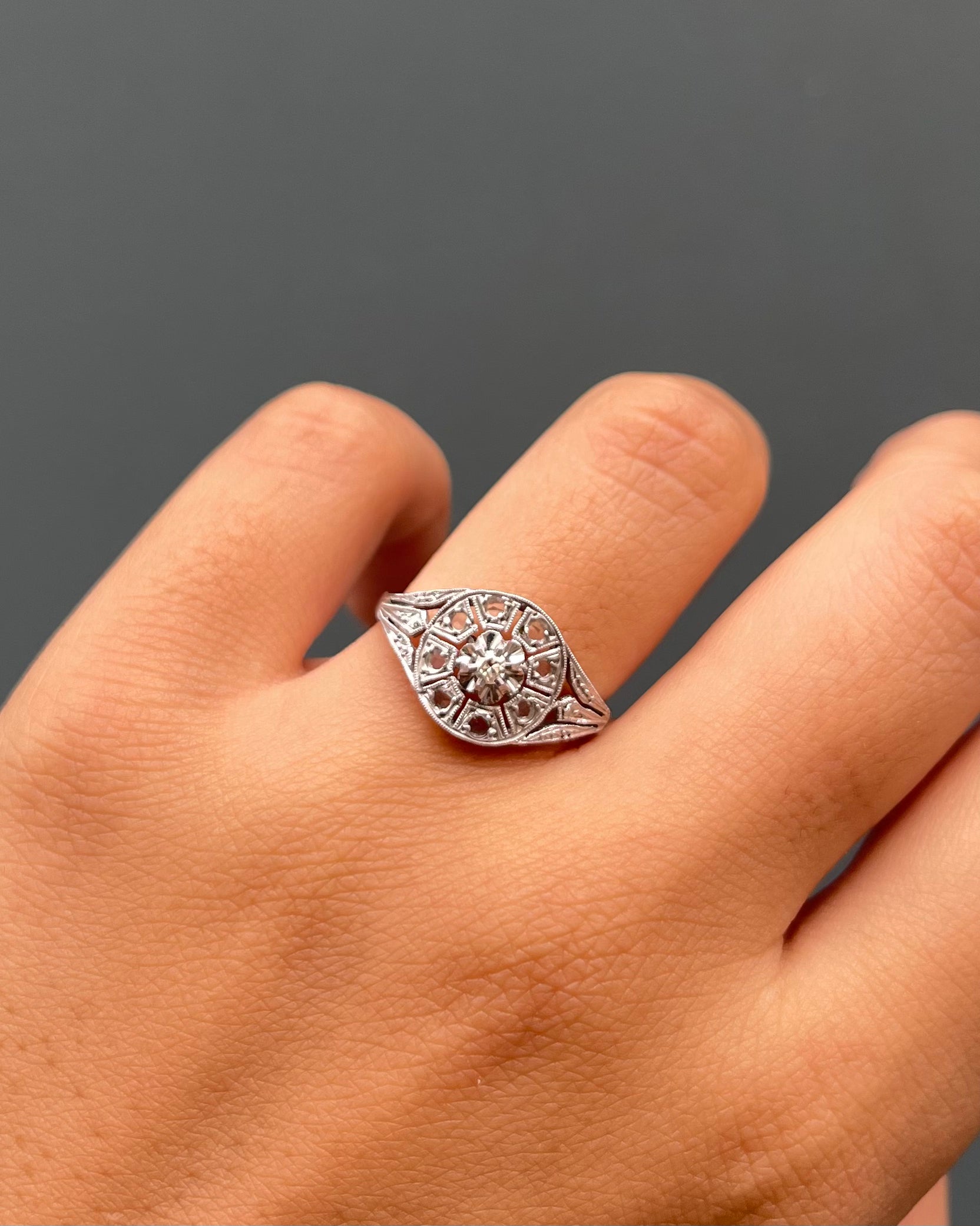 Bague Art-Déco Diamants "Célestine"