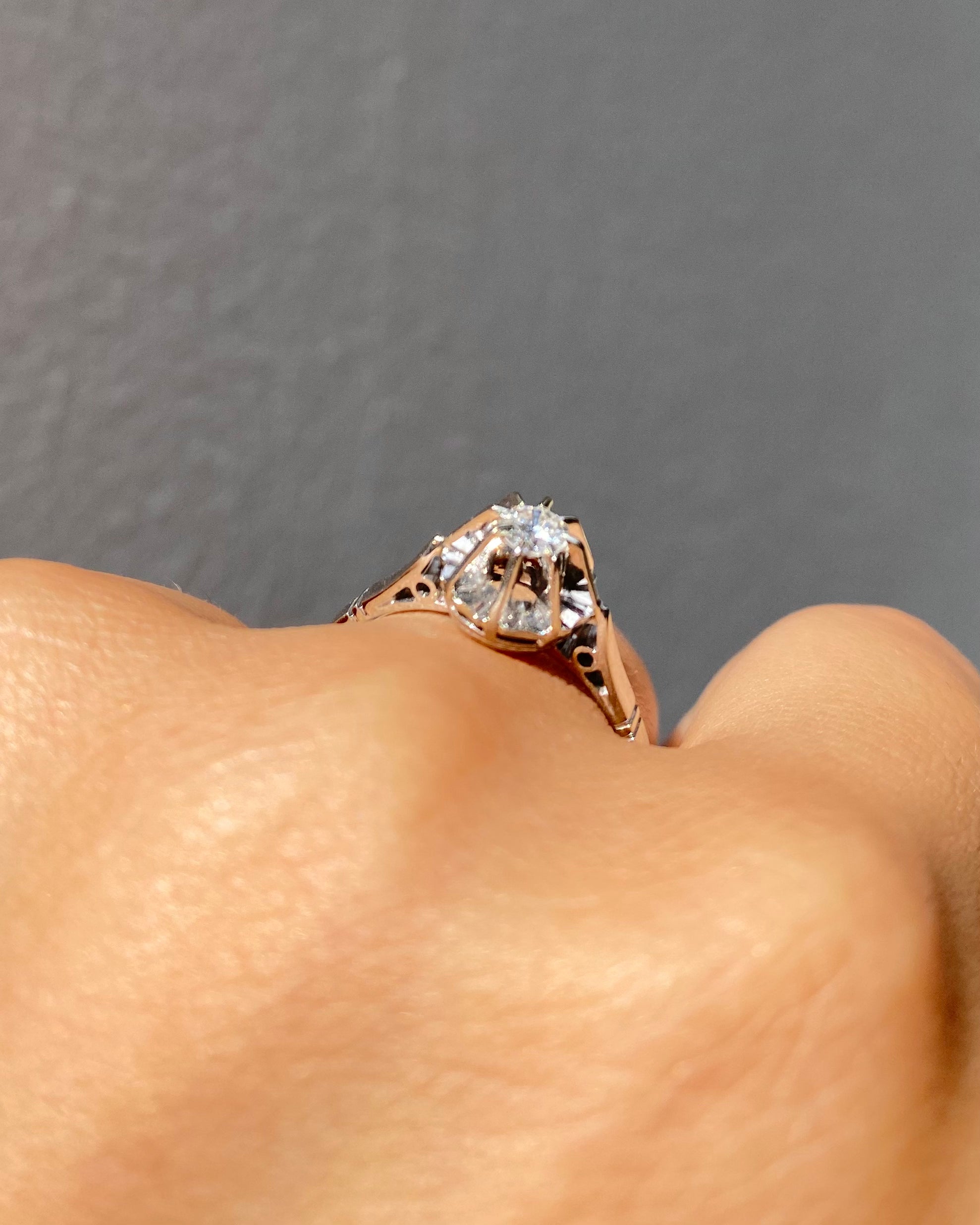 Bague Solitaire Diamant 0.18 carat "Louise"