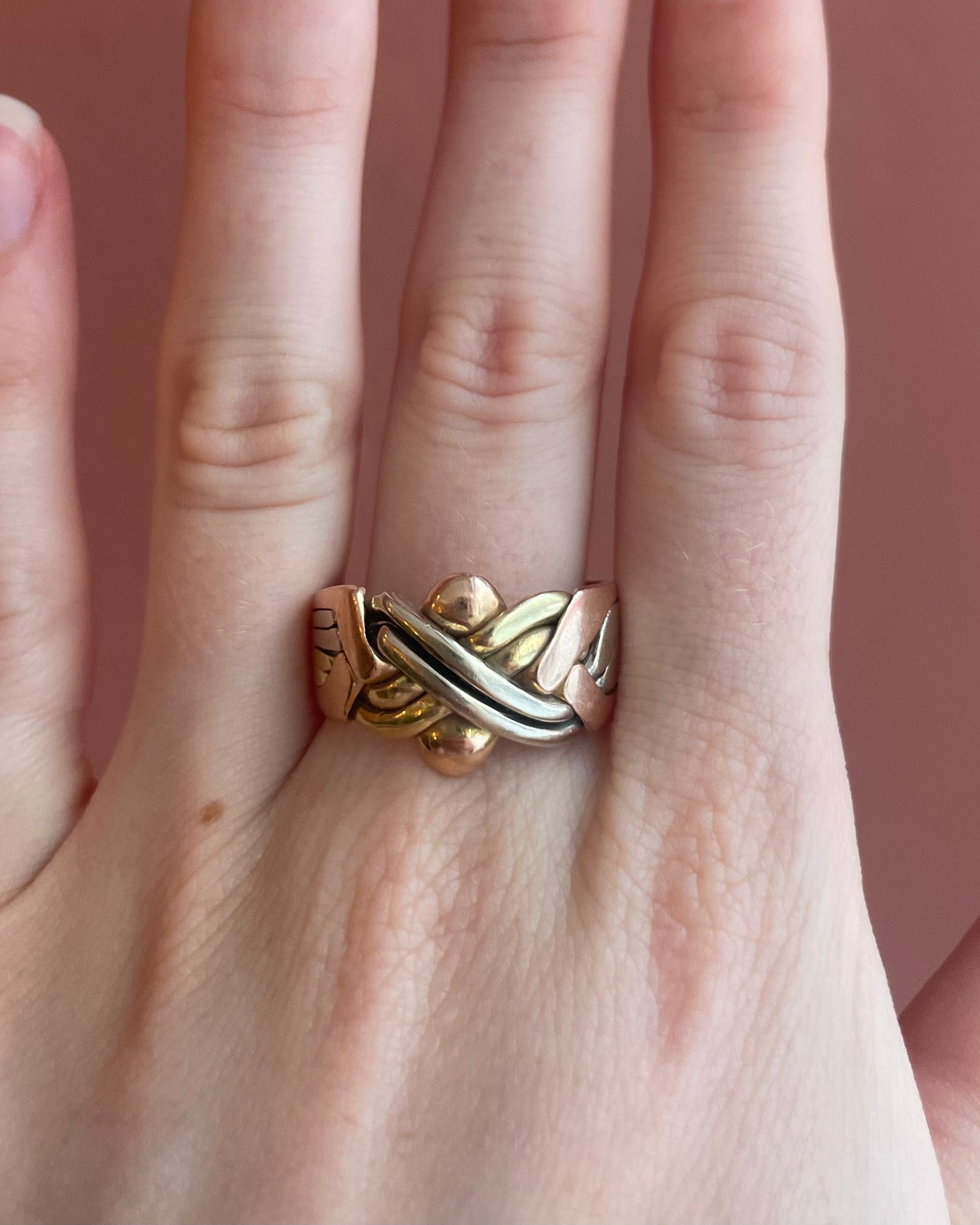 Bague Jonc Trois Ors “Félicie”