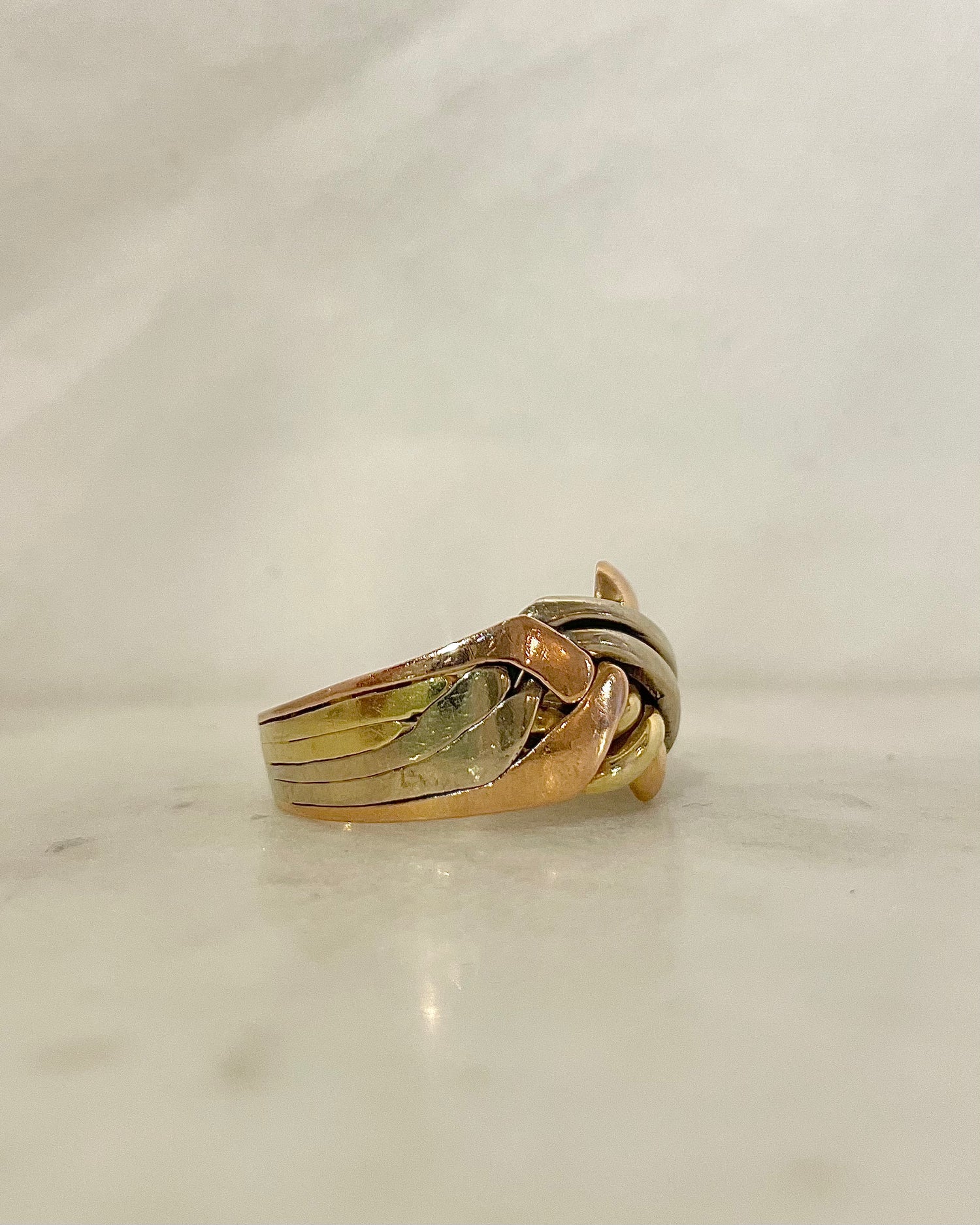 Bague Jonc Trois Ors “Félicie”