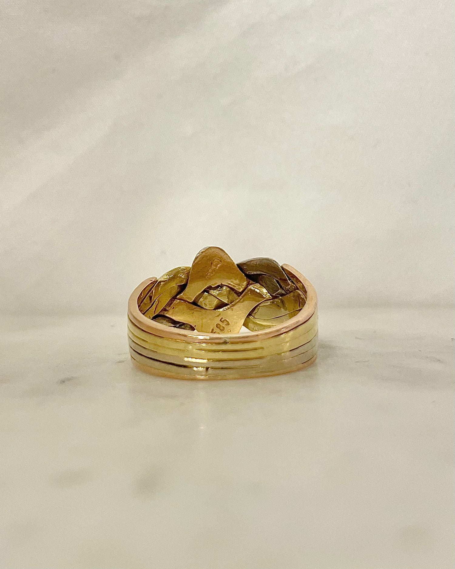 Bague Jonc Trois Ors “Félicie”