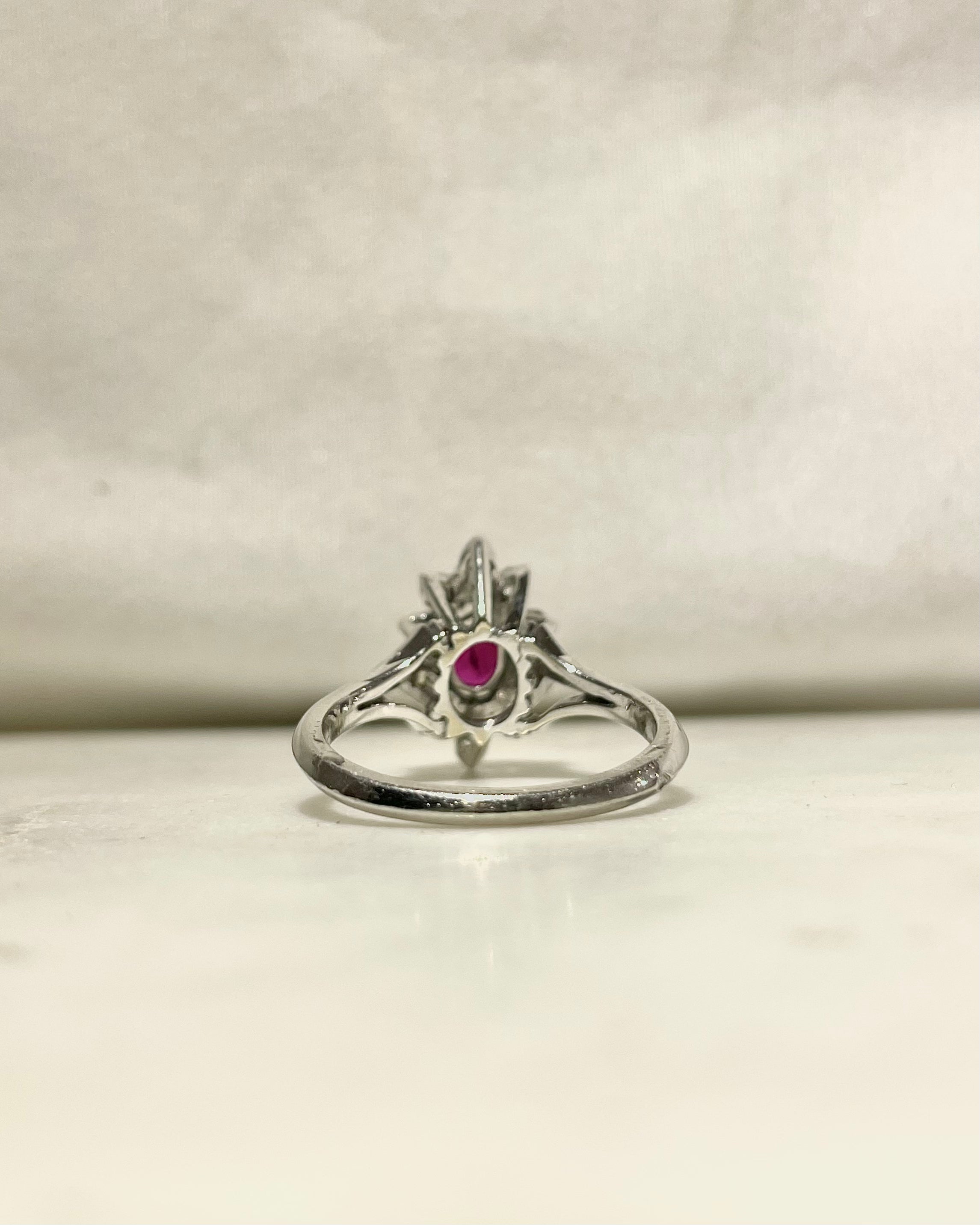 Bague Marguerite Rubis 0.70 carat & Diamants "Yelma"