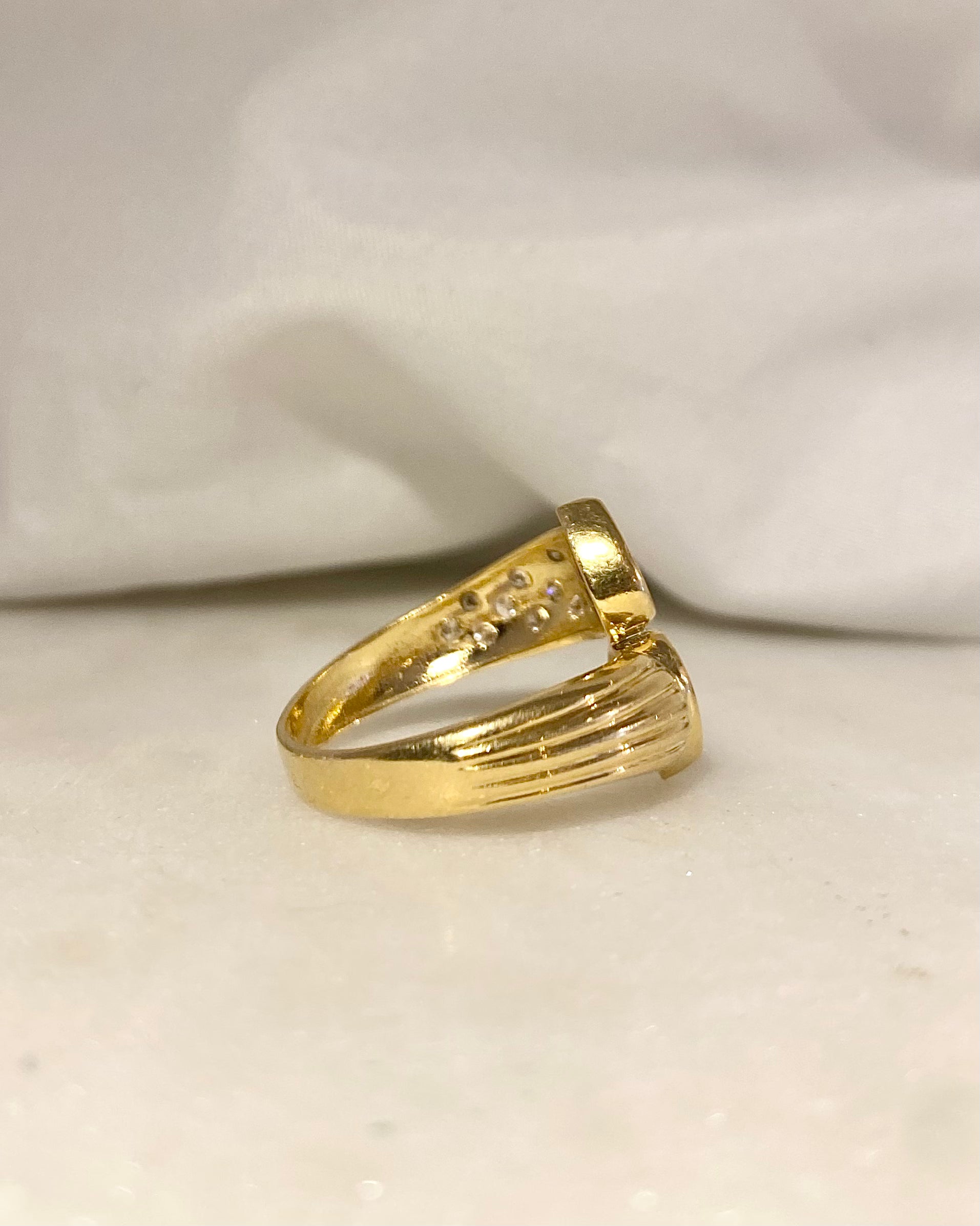 Bague Toi et moi Saphirs 1.10 carat & Diamants "Mewen"