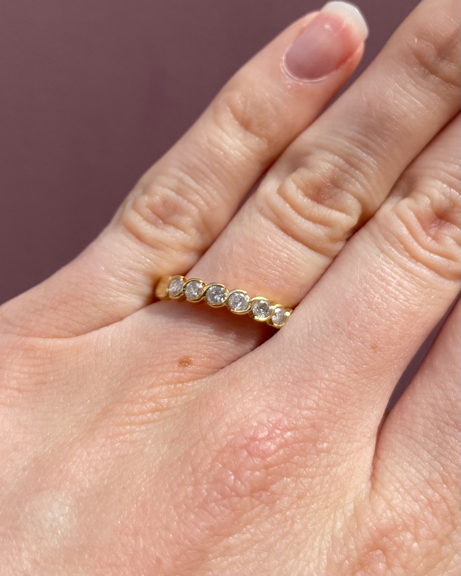 Demi-Alliance Diamants 0.42 carat "Ninon"