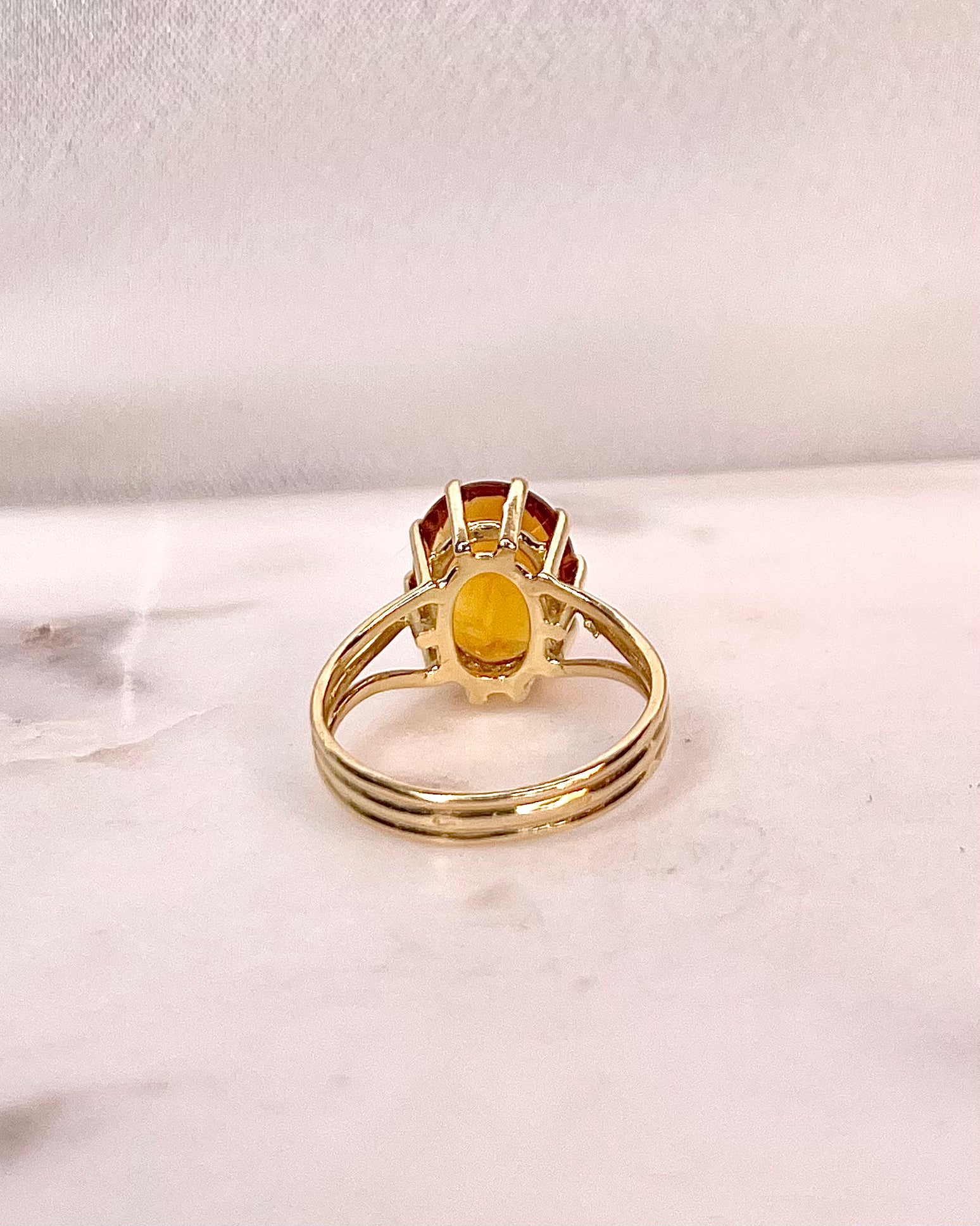 Citrine Cocktail Ring 3.30 Carats "Aimée"