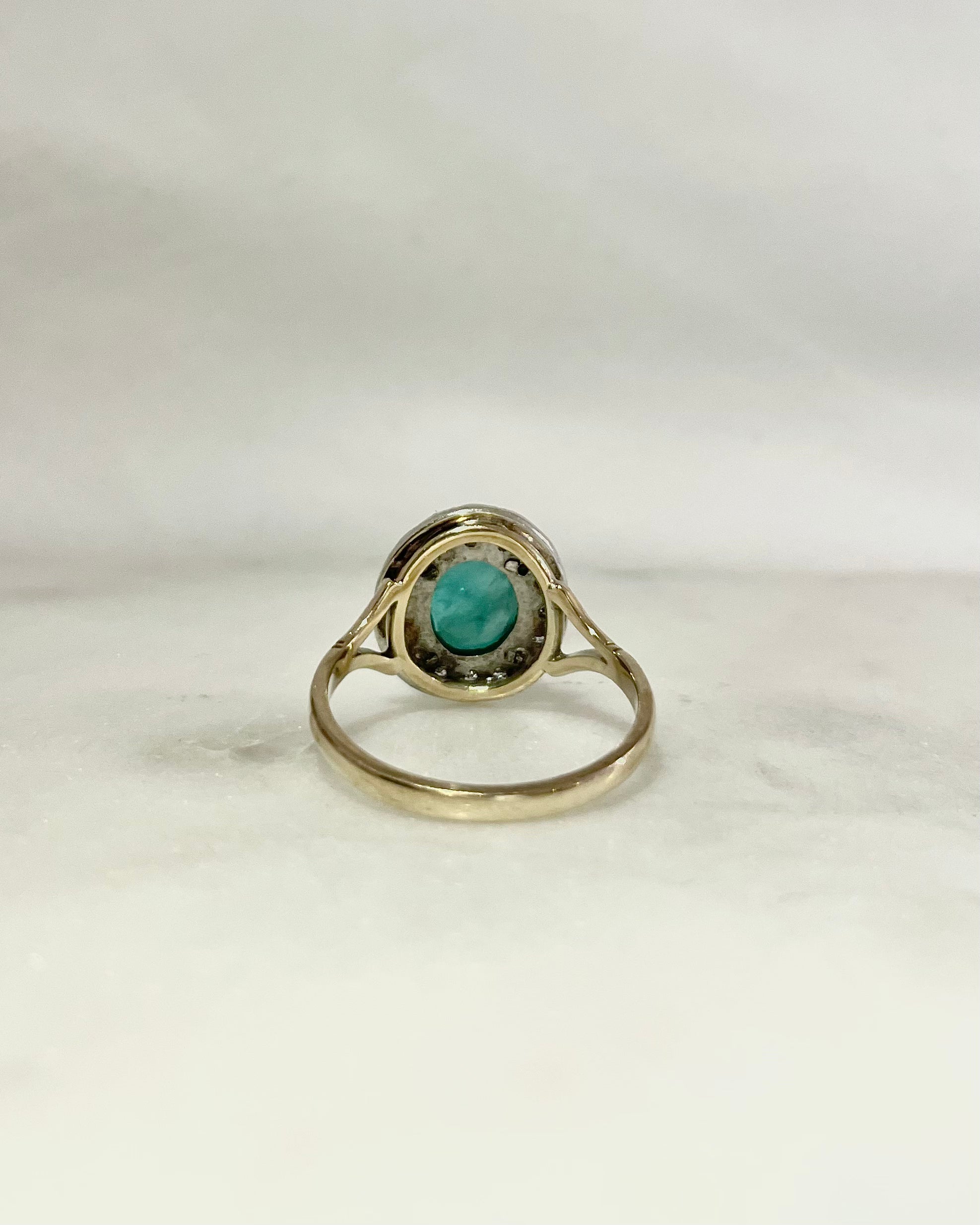 Bague Marguerite Émeraude 1.80 Carat & Diamants "Fayra"