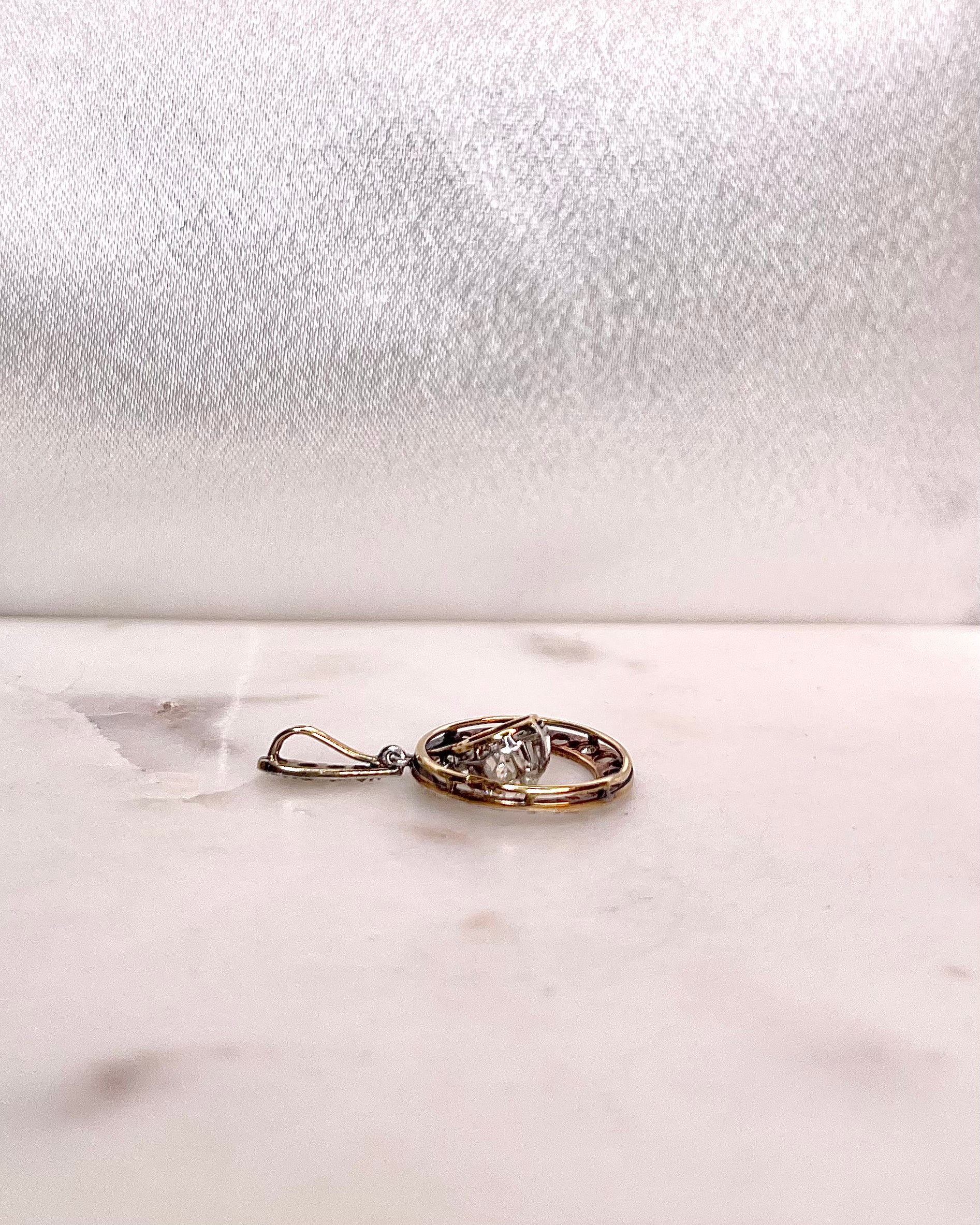 Pendentif Art-Déco Diamants 0.56 Carat "Noélys"