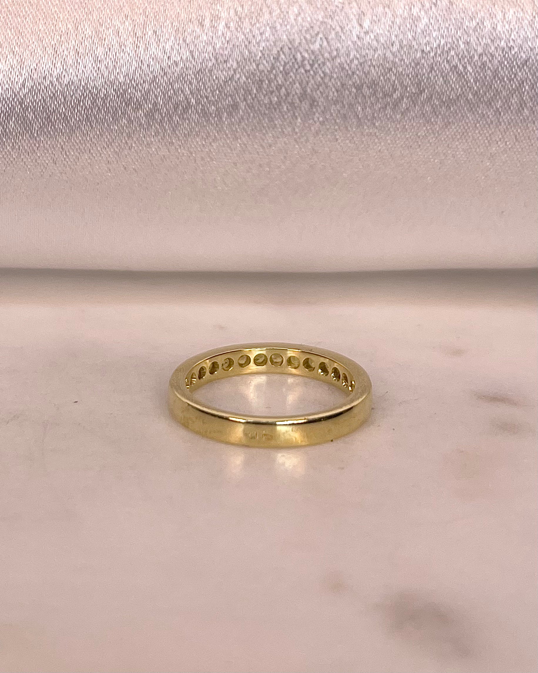 Demi-Alliance Saphirs Jaune 0.84 carat "Florane"