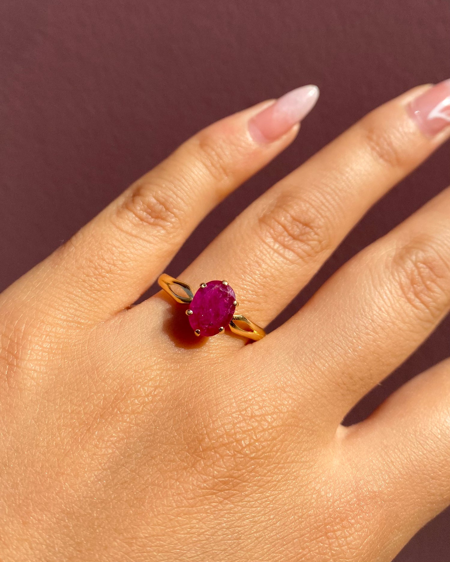 Bague Solitaire Rubis 2.50 carats "Roseline"