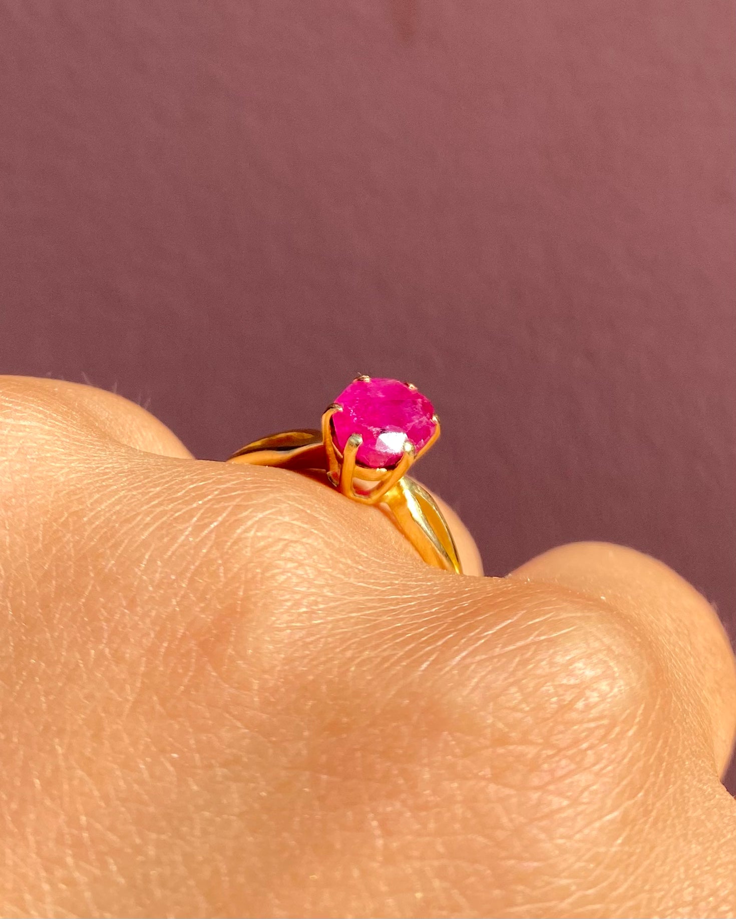 Bague Solitaire Rubis 2.50 carats "Roseline"