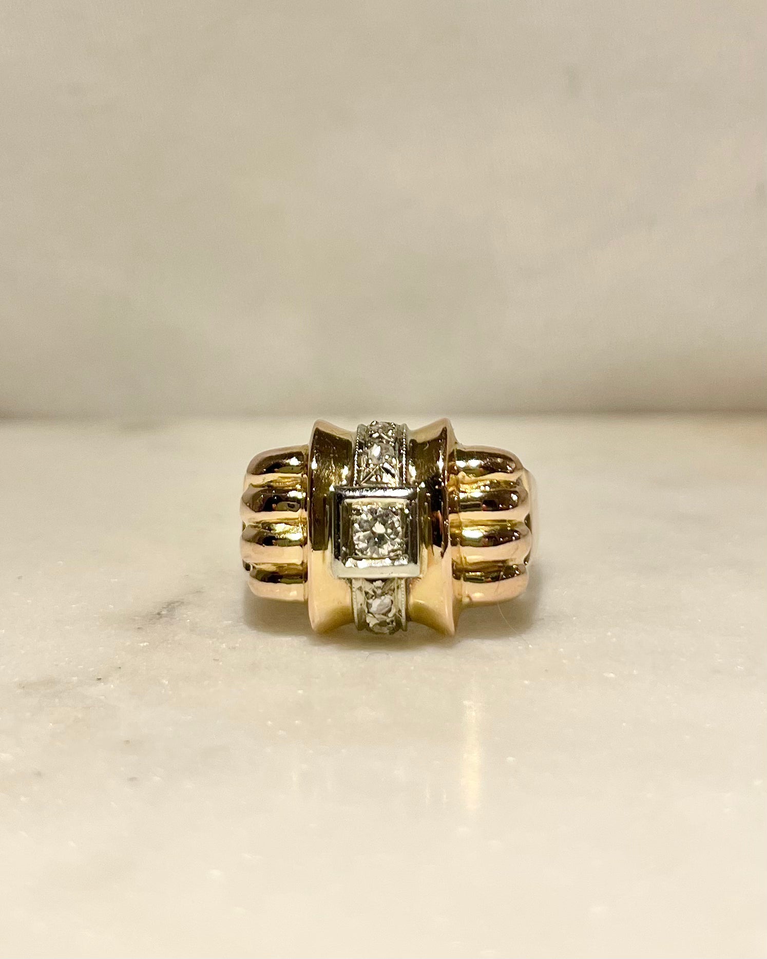 Bague Tank Diamants "Arléna"
