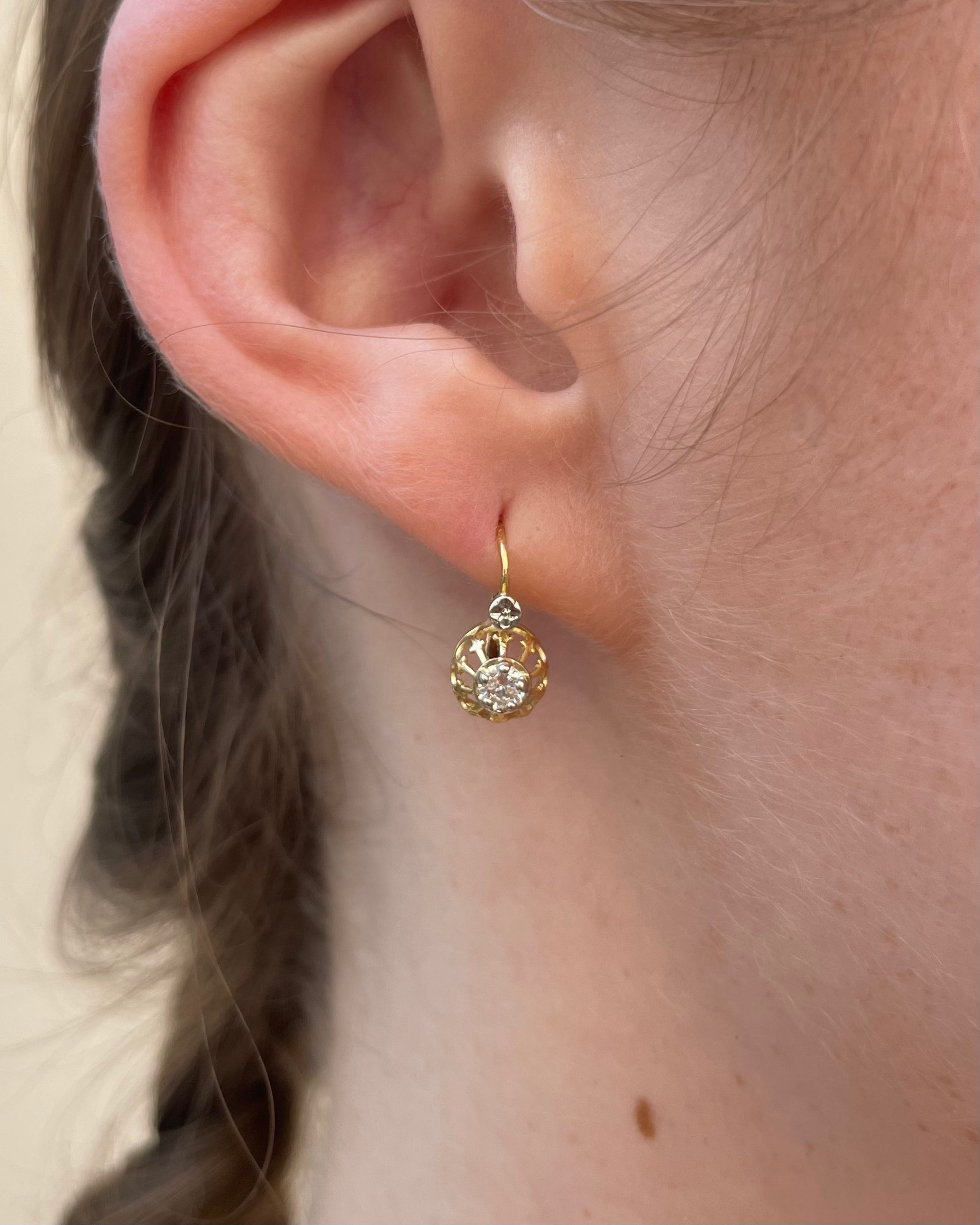 Dormeuses Vintage Diamants "Tayana"
