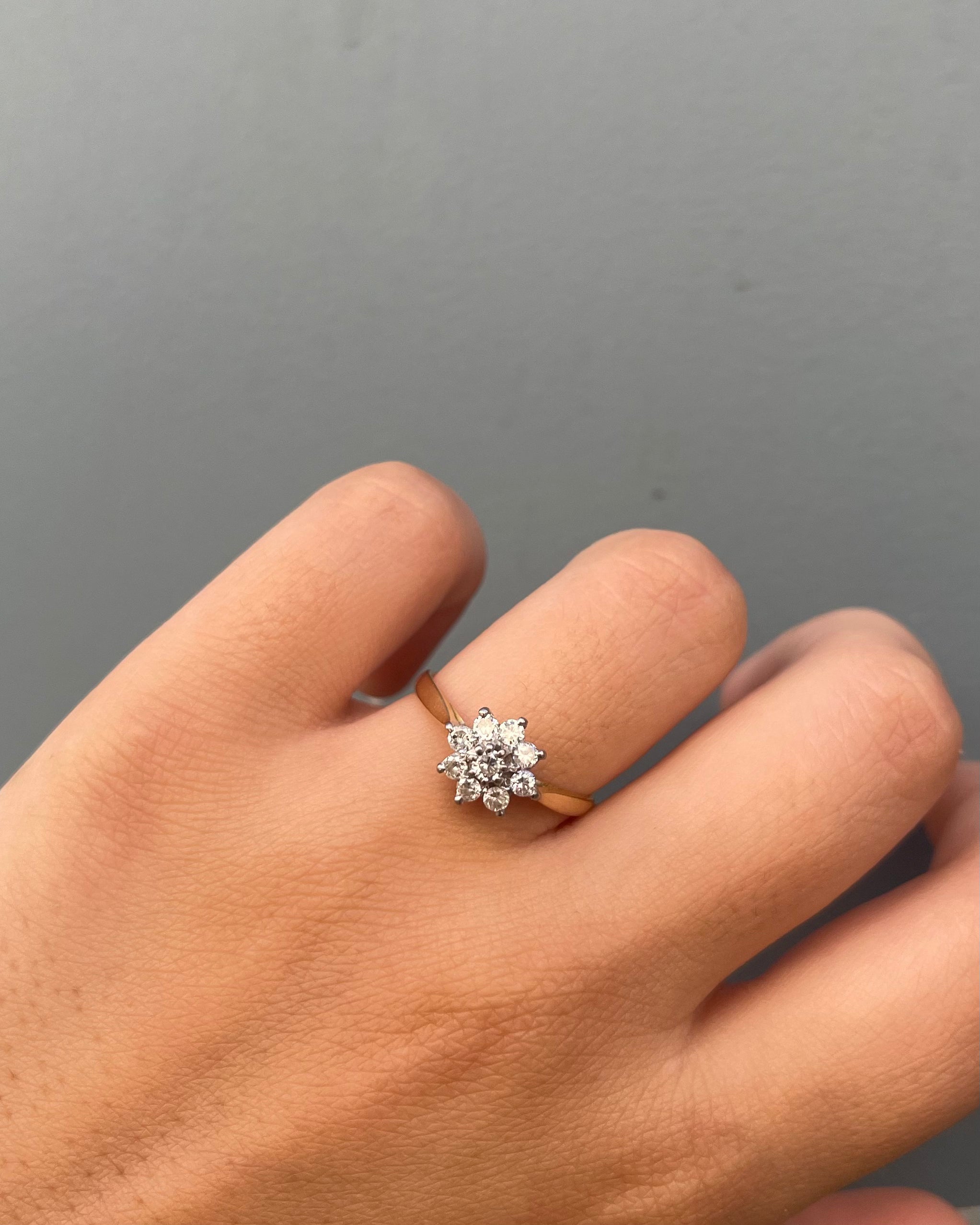 Bague Marguerite Diamants 0.31 carat "Haize"
