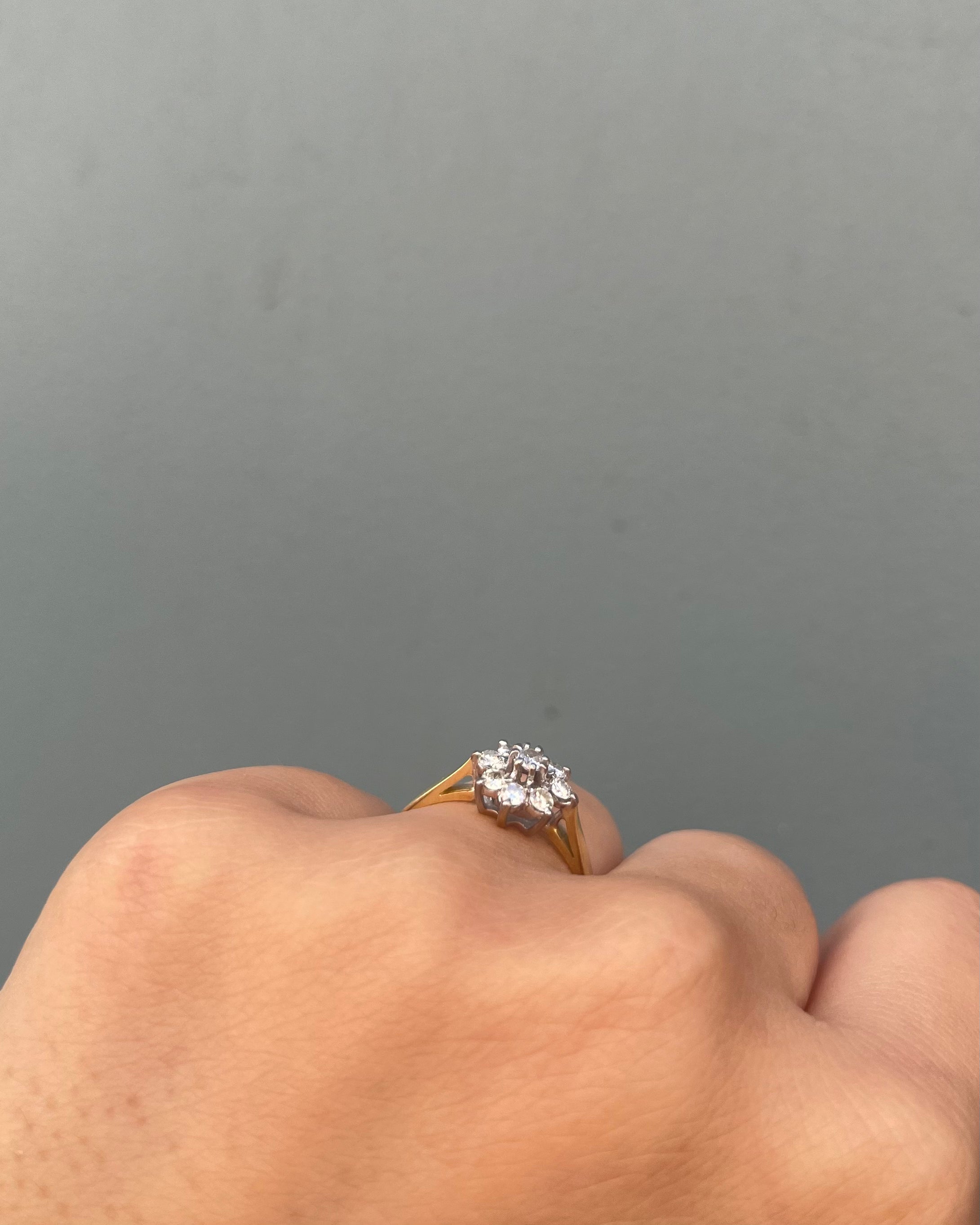 Bague Marguerite Diamants 0.31 carat "Haize"