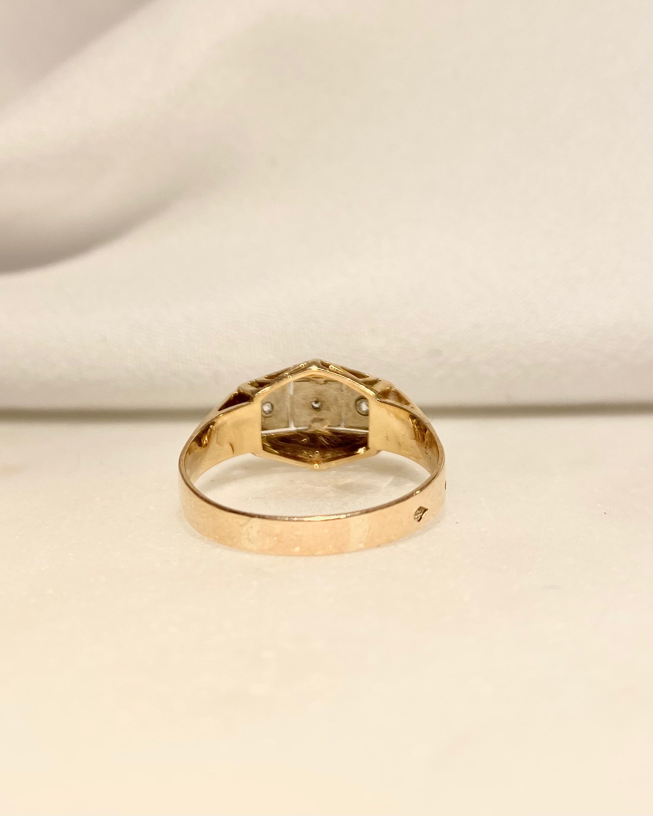 Bague Tank Art-déco Diamants "Palmyre"