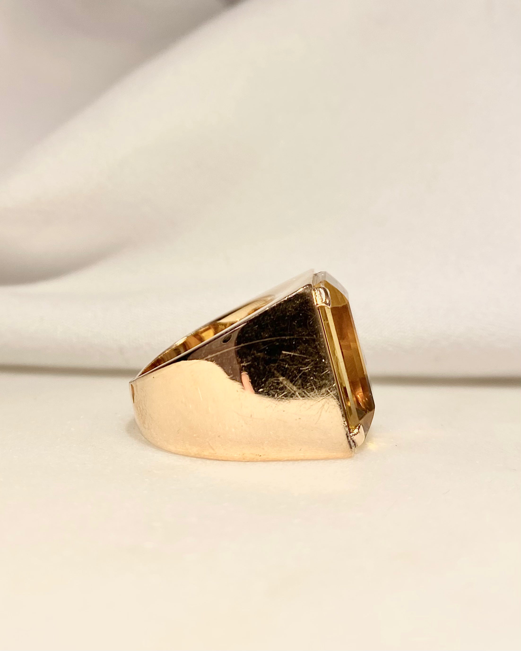 Chevalière Citrine 8.50 carats "Ambreline"