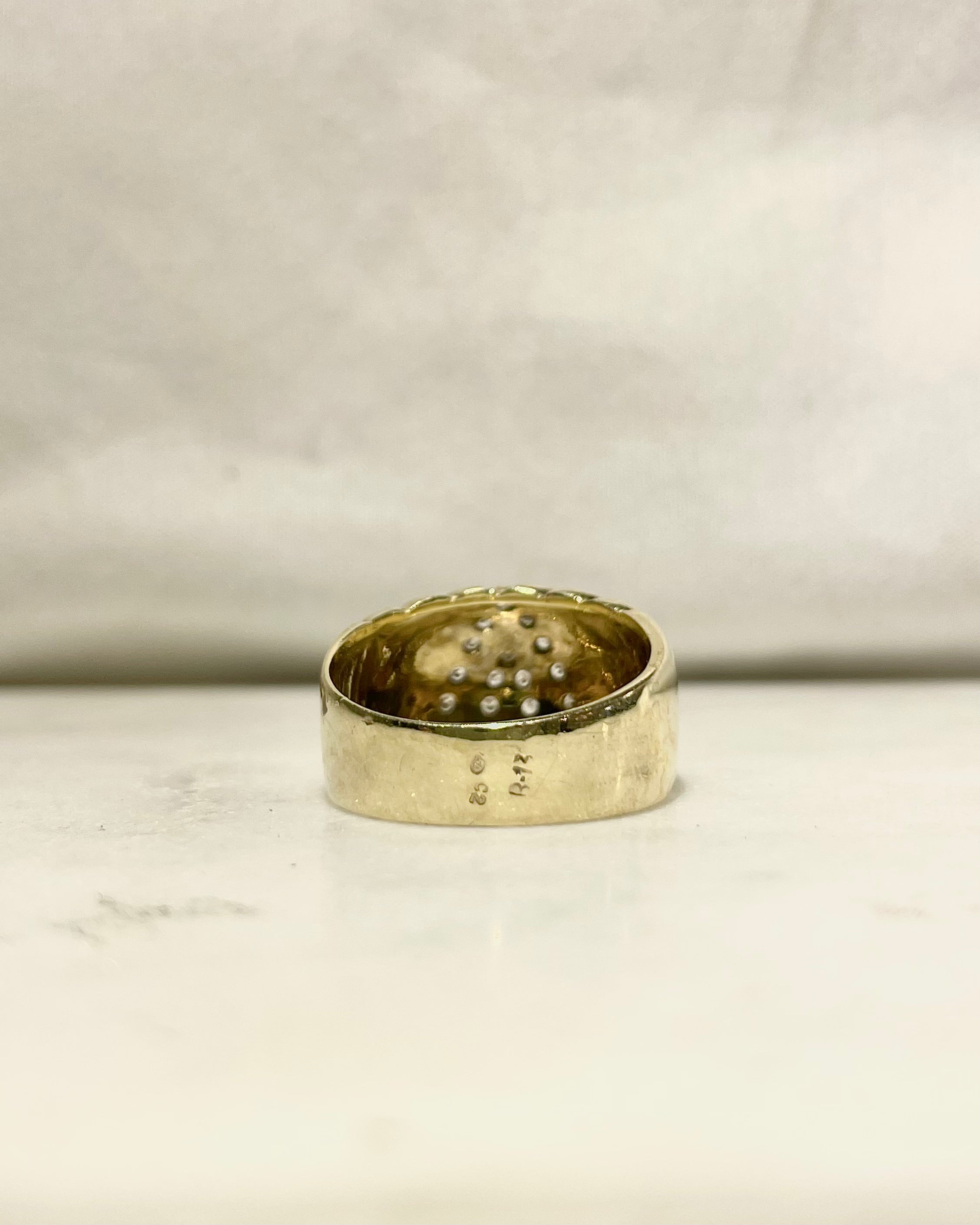 Bague Jonc or 6,57g & Diamants "Jazina"