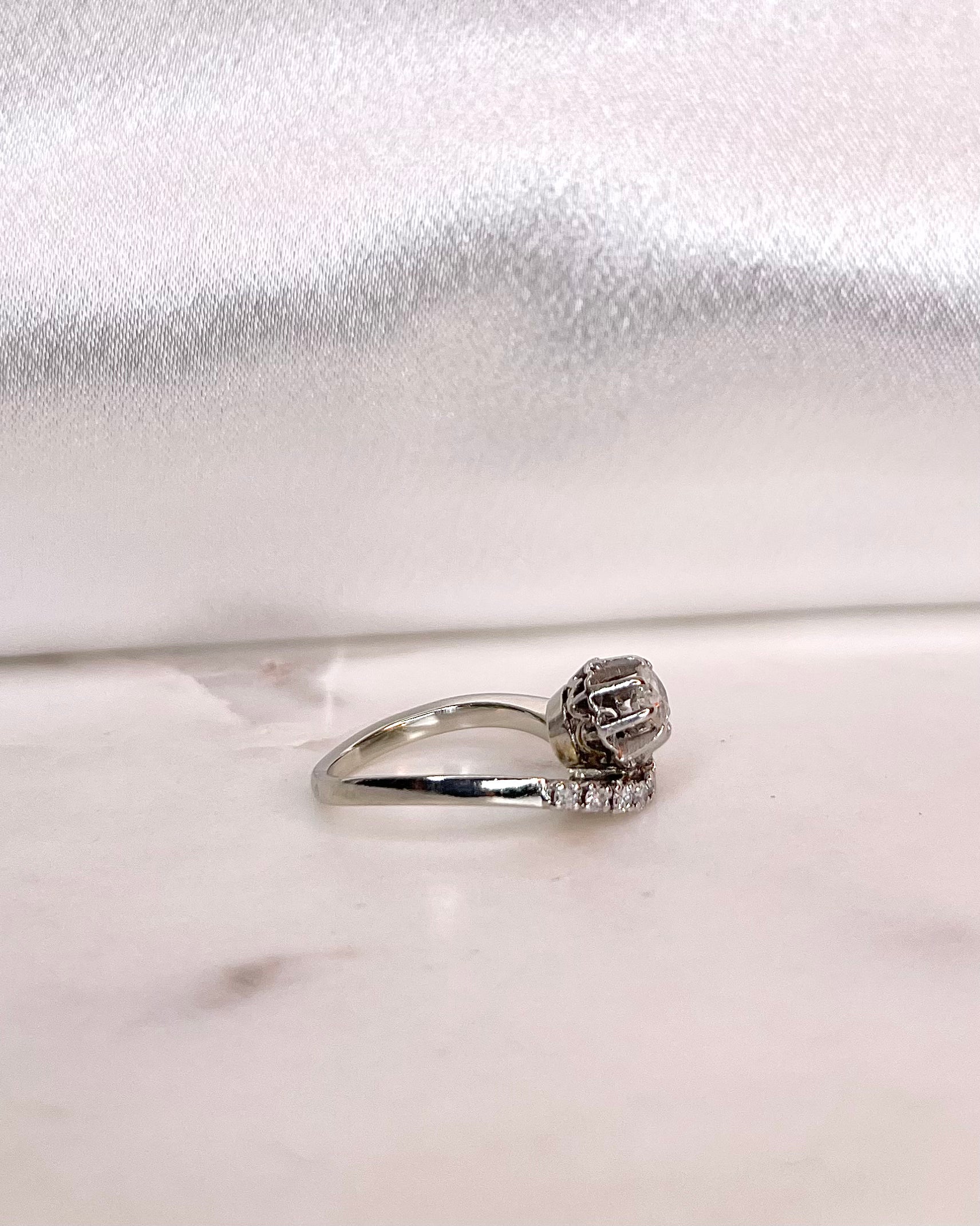 Bague Vintage Diamants 0.53 carat "Zinia"