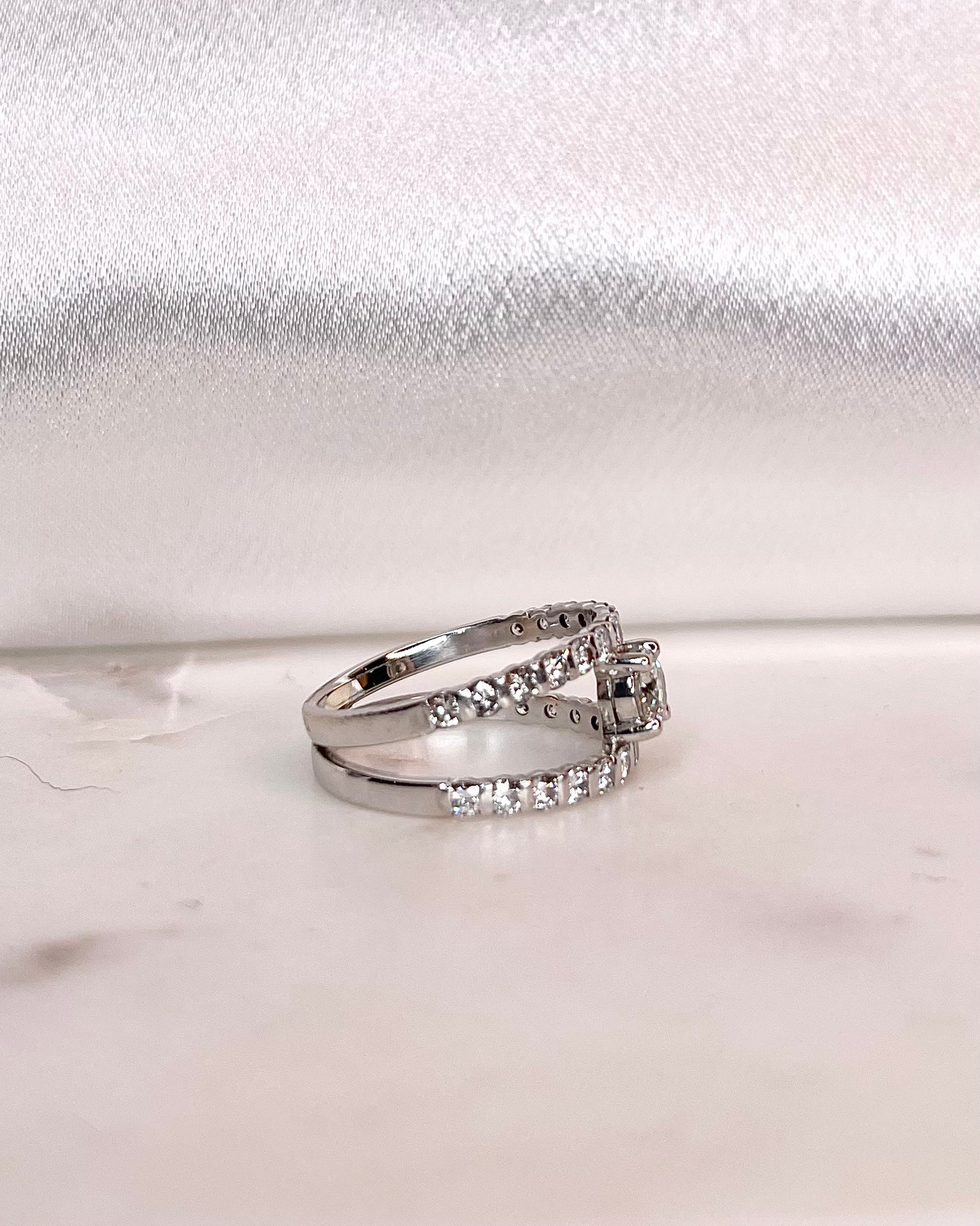 Bague Vintage Diamants 1.60 carat "Elir"