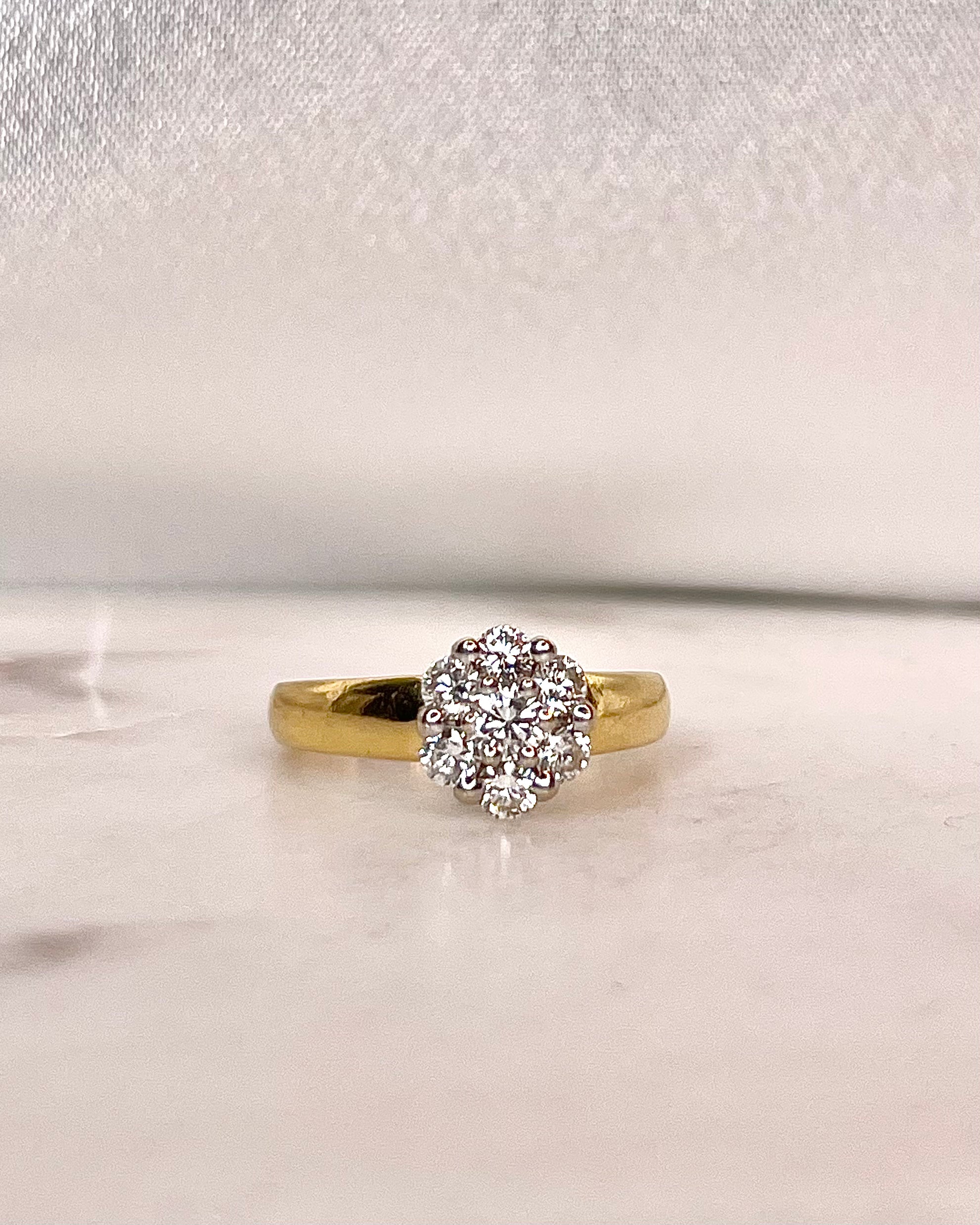 Bague Marguerite Diamants 0.62 carat "Sachaé"