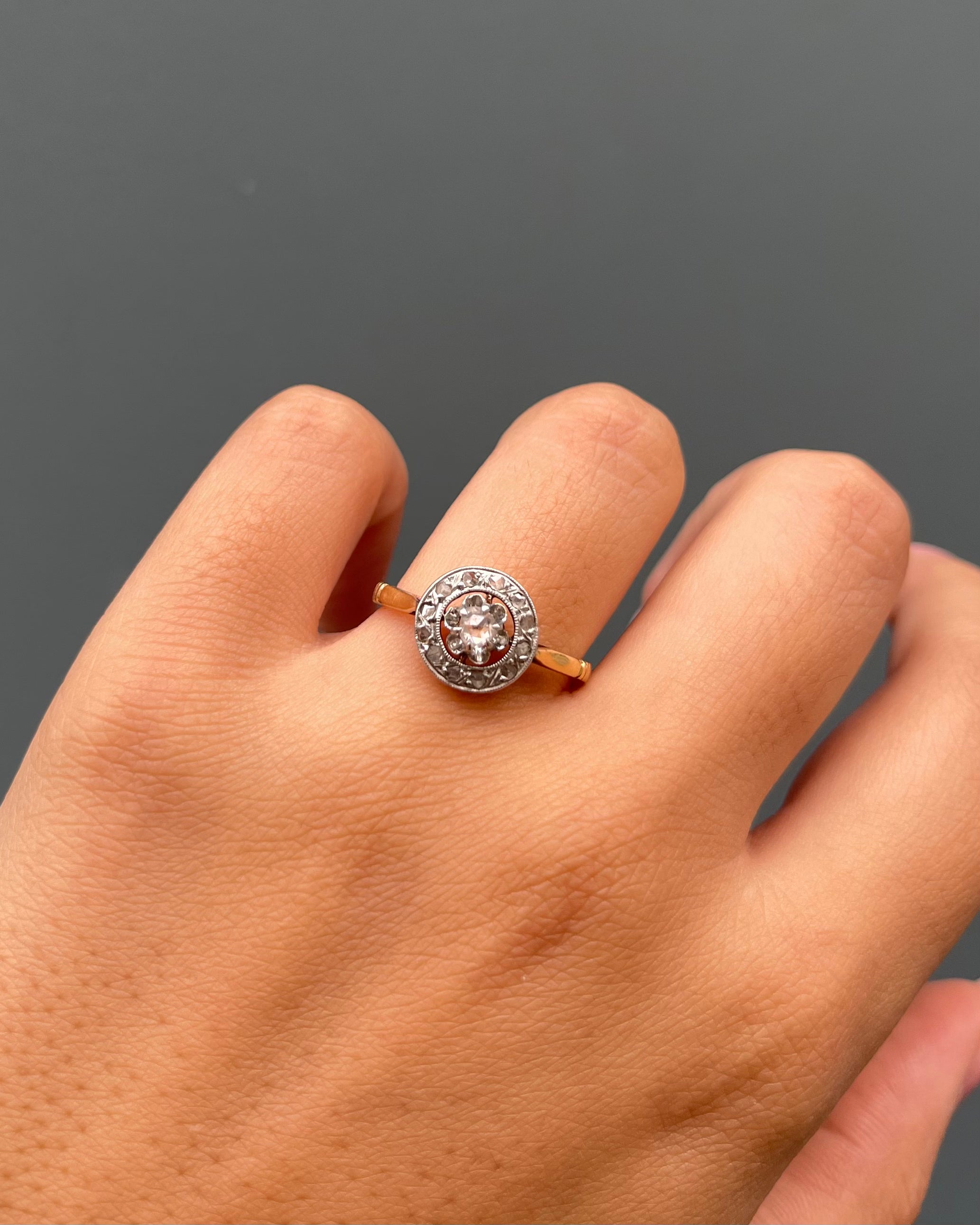 Bague Art-déco Diamants 0.22 carat "Louna"