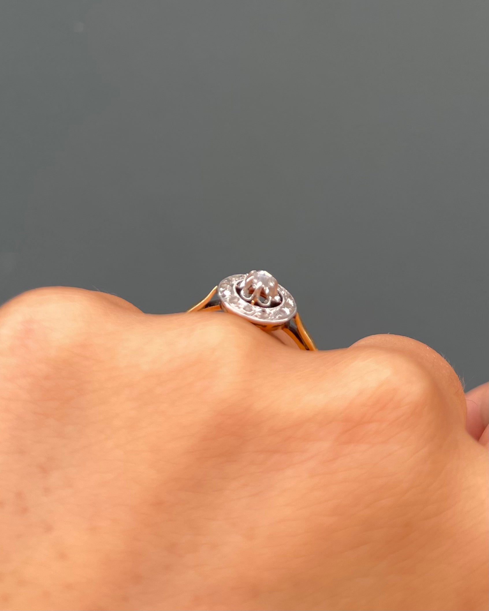 Bague Art-déco Diamants 0.22 carat "Louna"