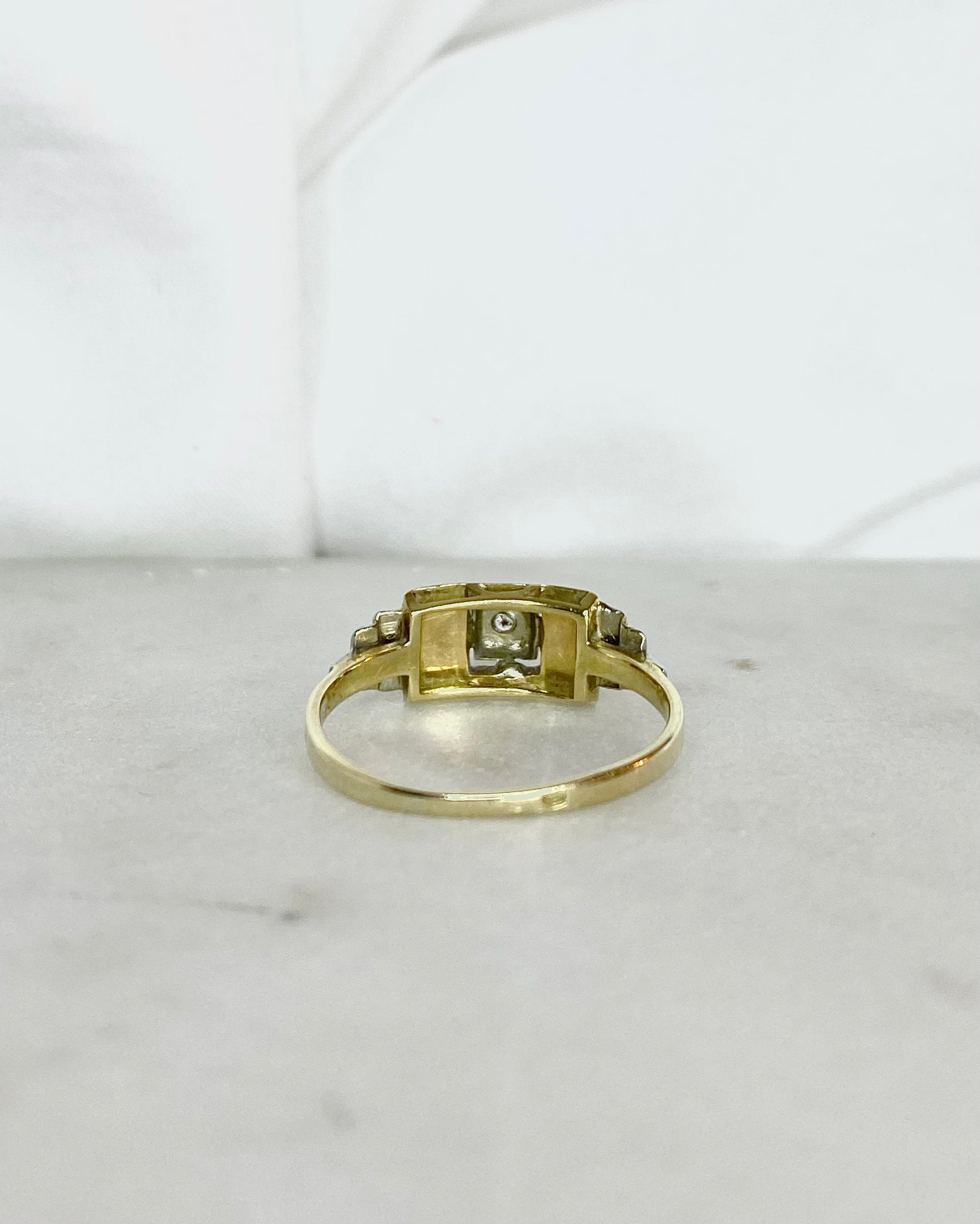 Anillo Art Déco Tank Diamantes "Théora"
