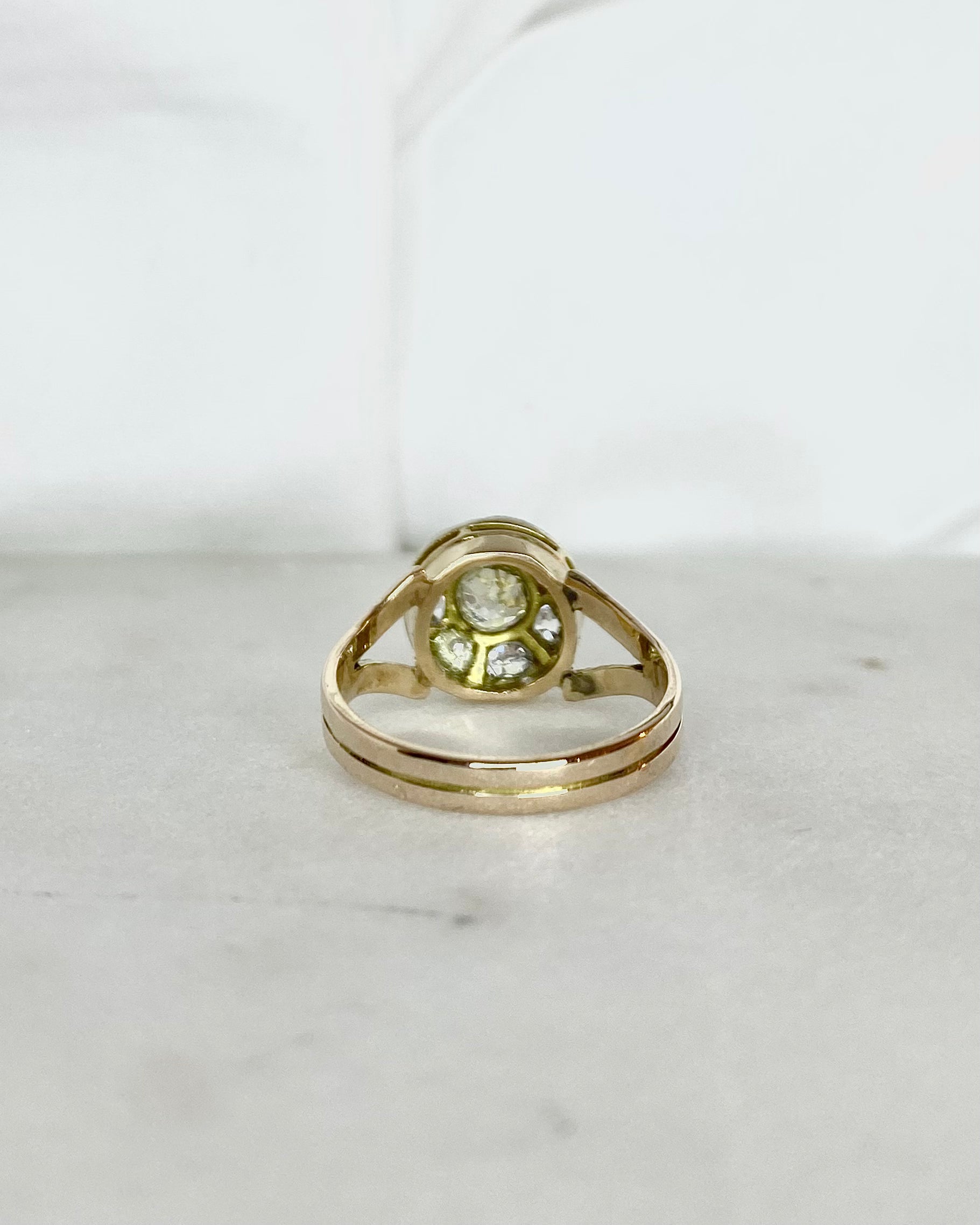 Bague Art-Déco Diamants 0.83 carat "Kessy"