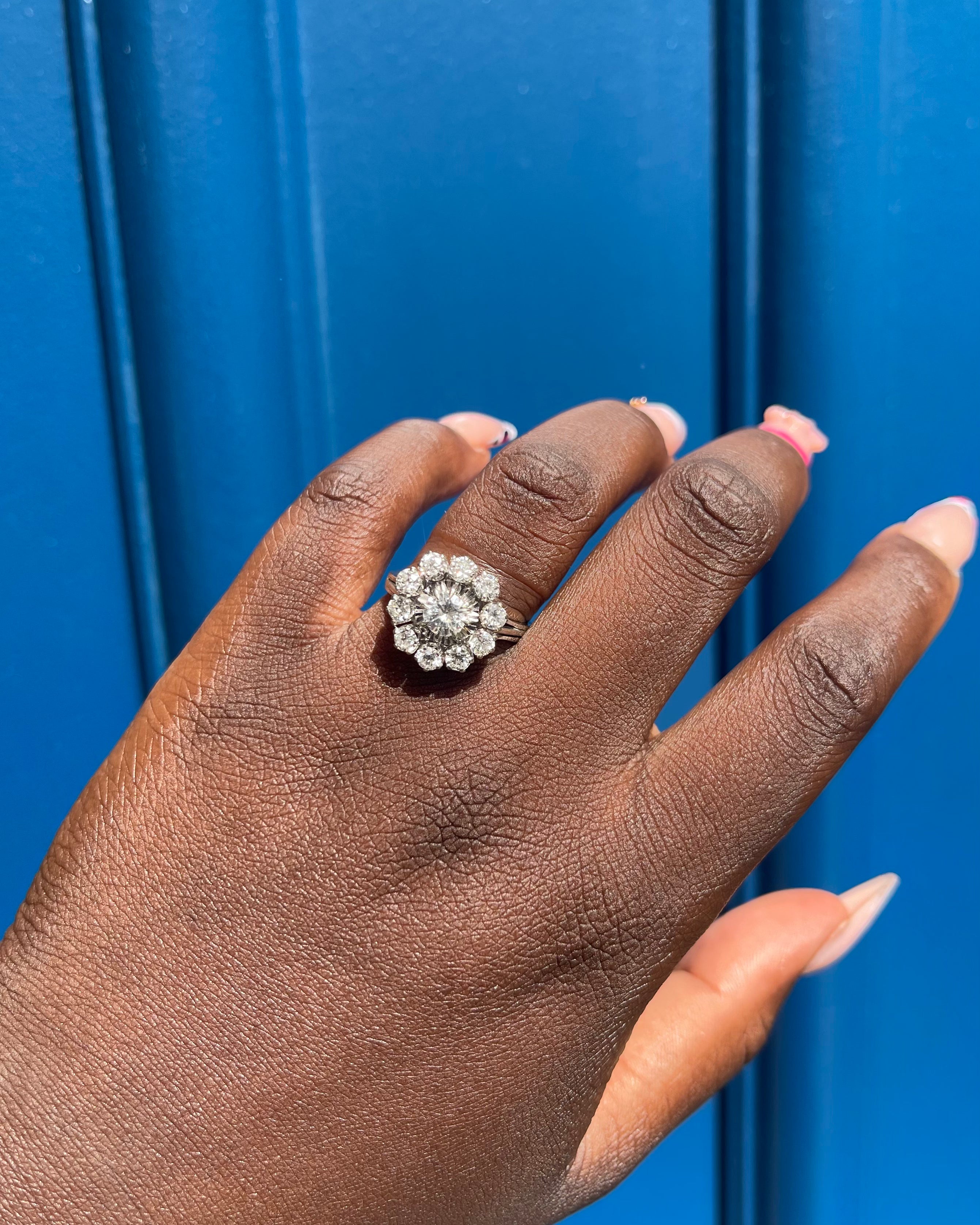 Bague Marguerite Diamants 1.35 carat “Daphné”