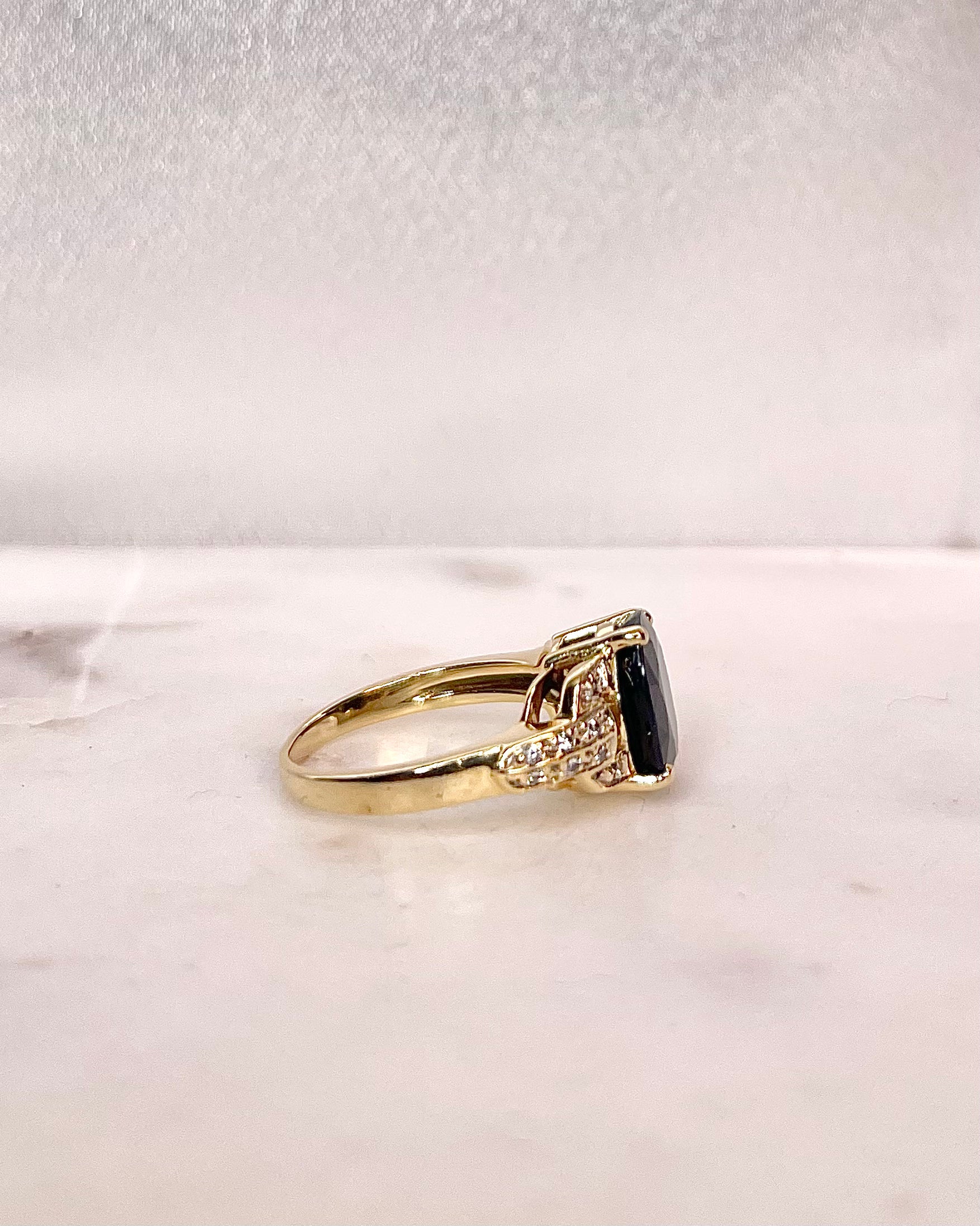 Bague Trilogie Saphir 3.60 Carats & Diamants "Olympe"