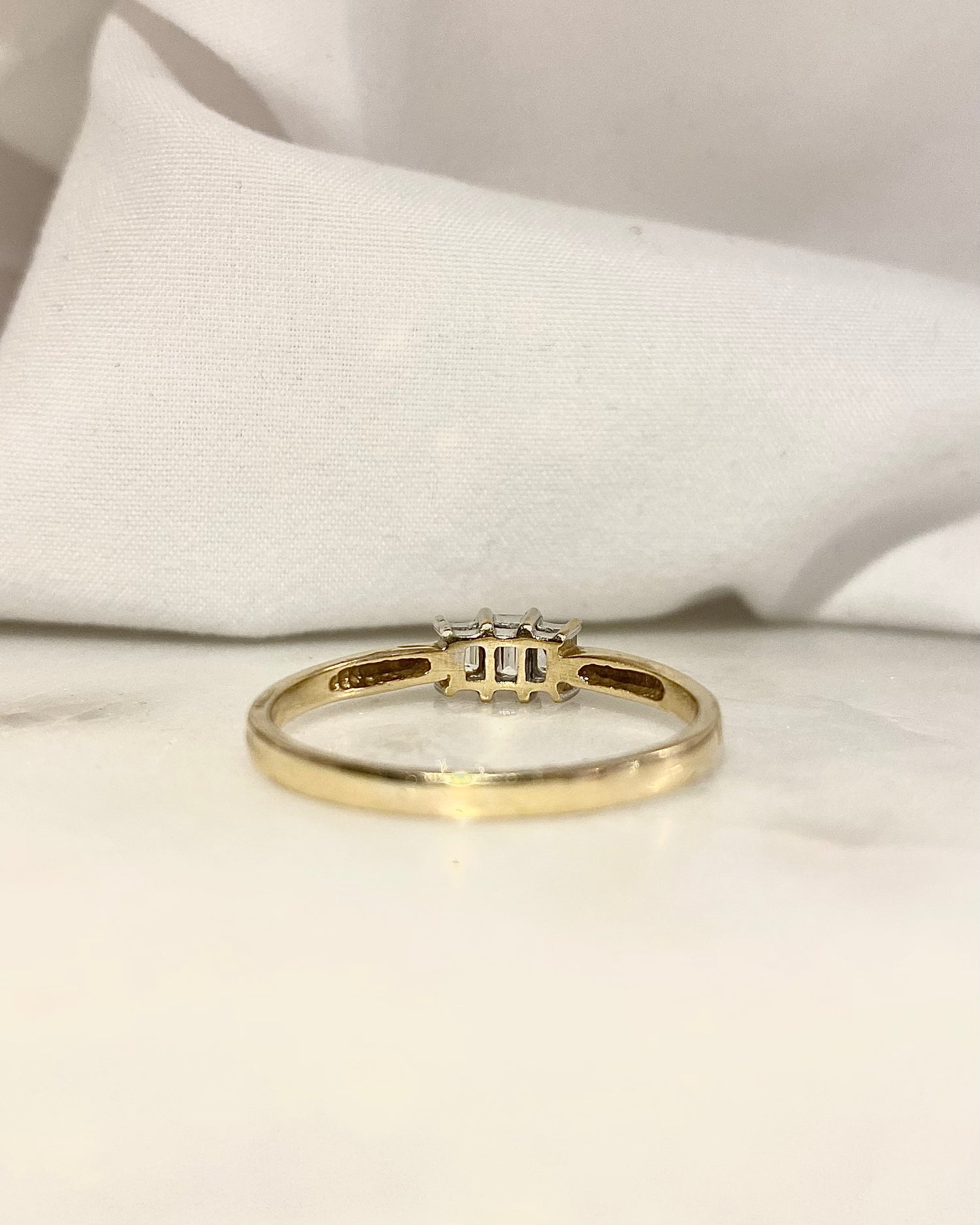 Bague Trilogie Diamants 0.43 carat "Clémence"