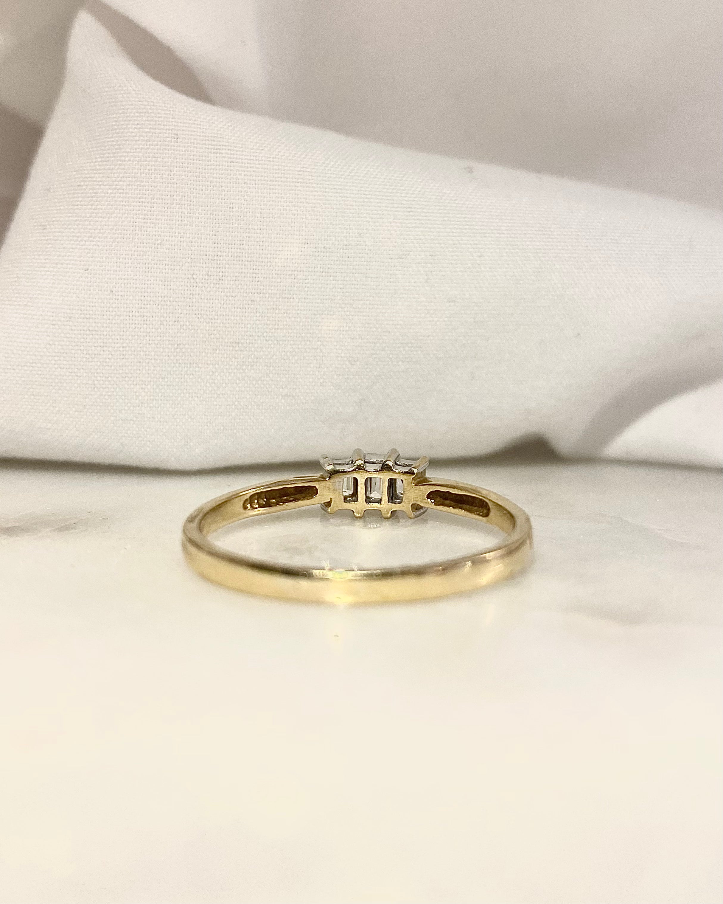 Bague Trilogie Diamants 0.43 carat "Clémence"