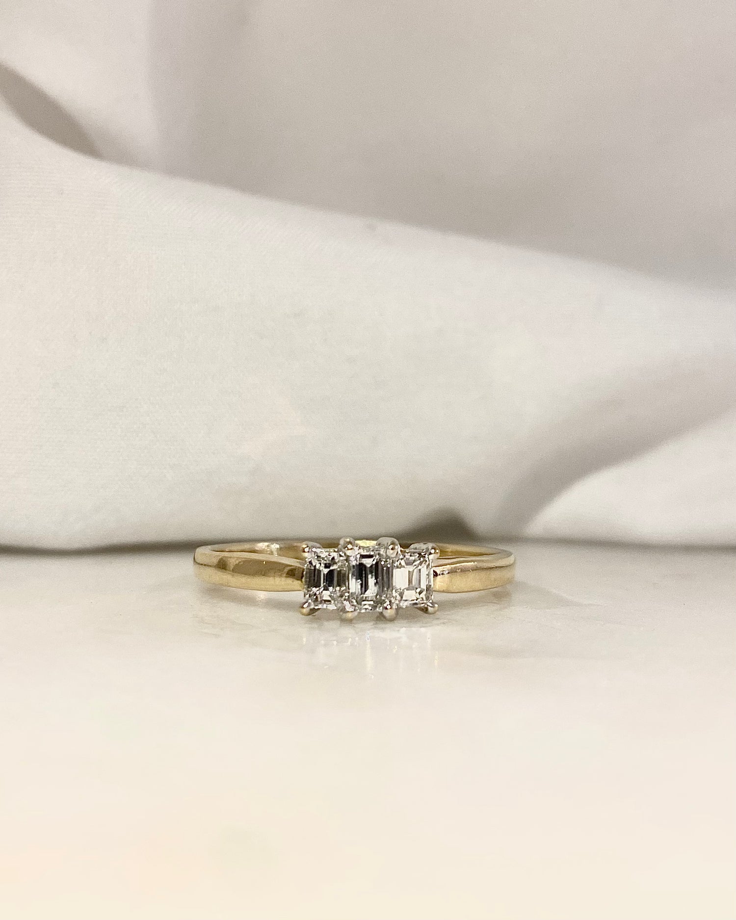 Bague Trilogie Diamants 0.43 carat "Clémence"