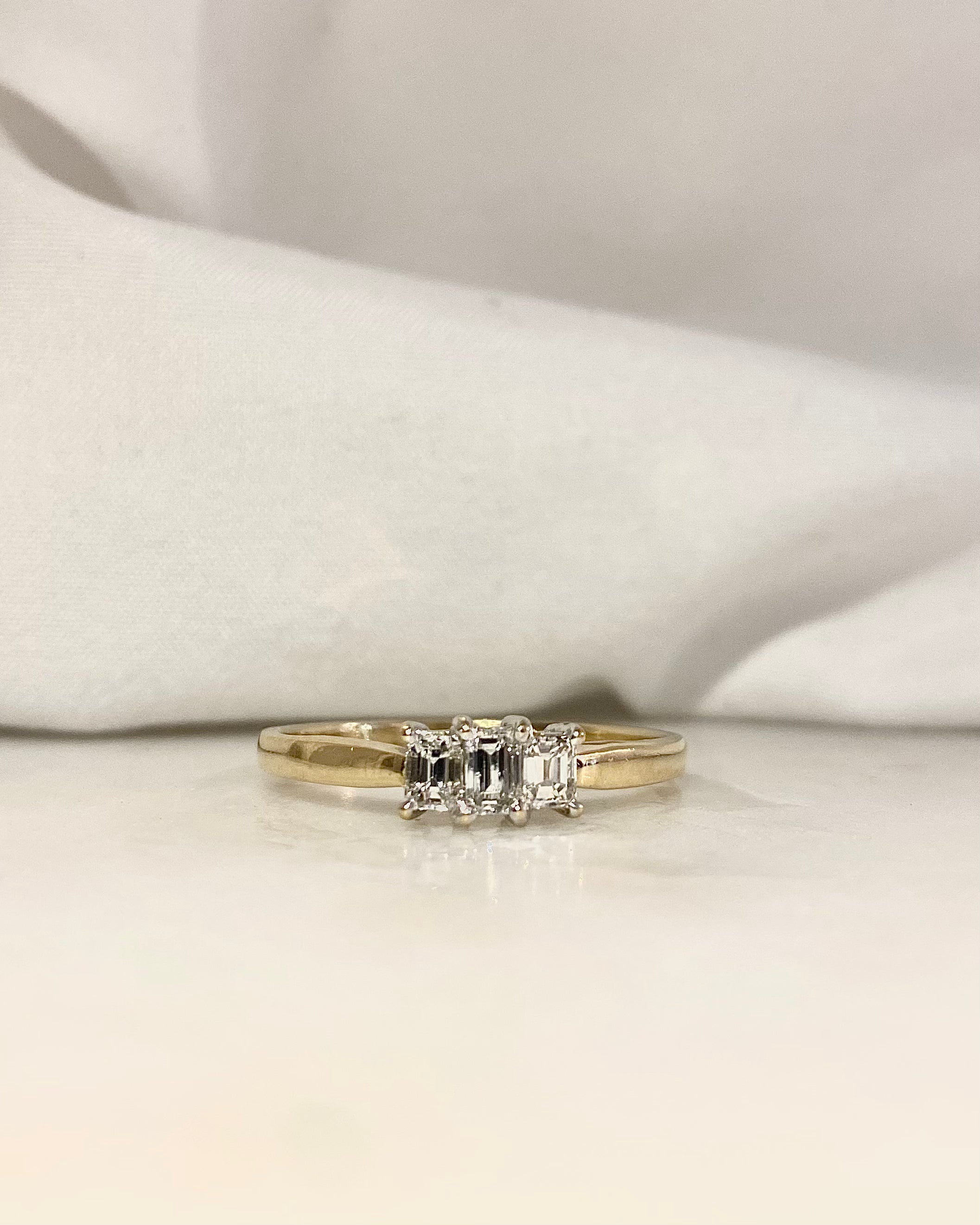 Bague Trilogie Diamants 0.43 carat "Clémence"