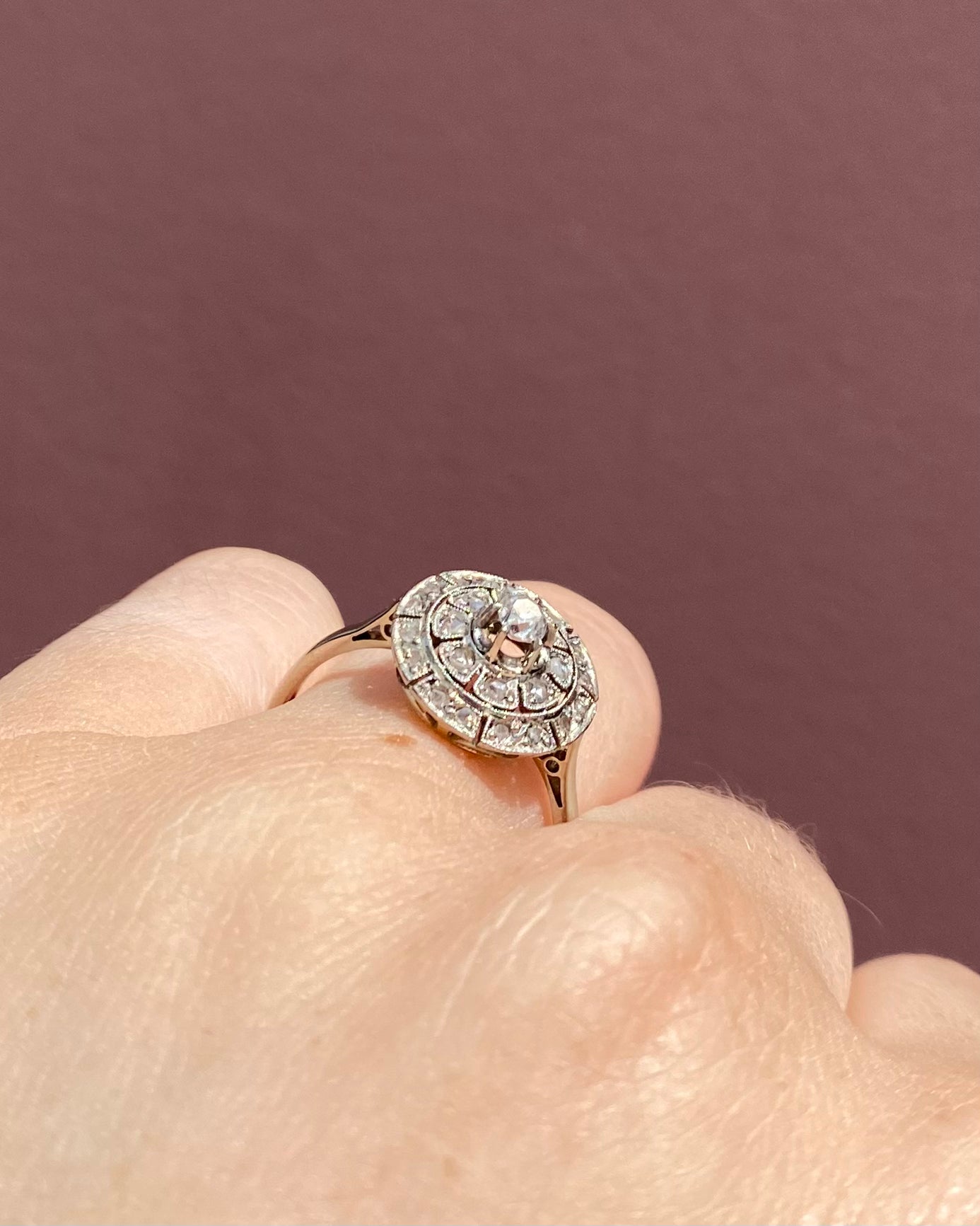 Bague Art-Déco 25 Diamants 0.34 carat "Aziel"