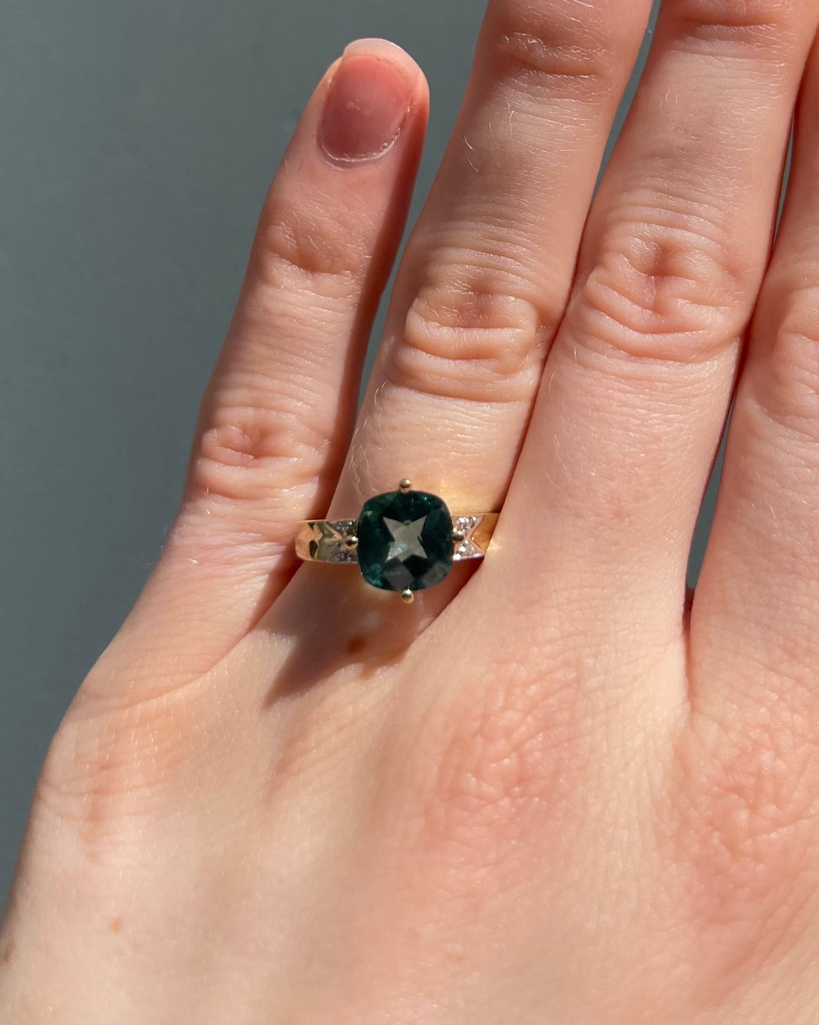 Bague Trilogie Topaze 2.30 carats & Diamants "Liorine"