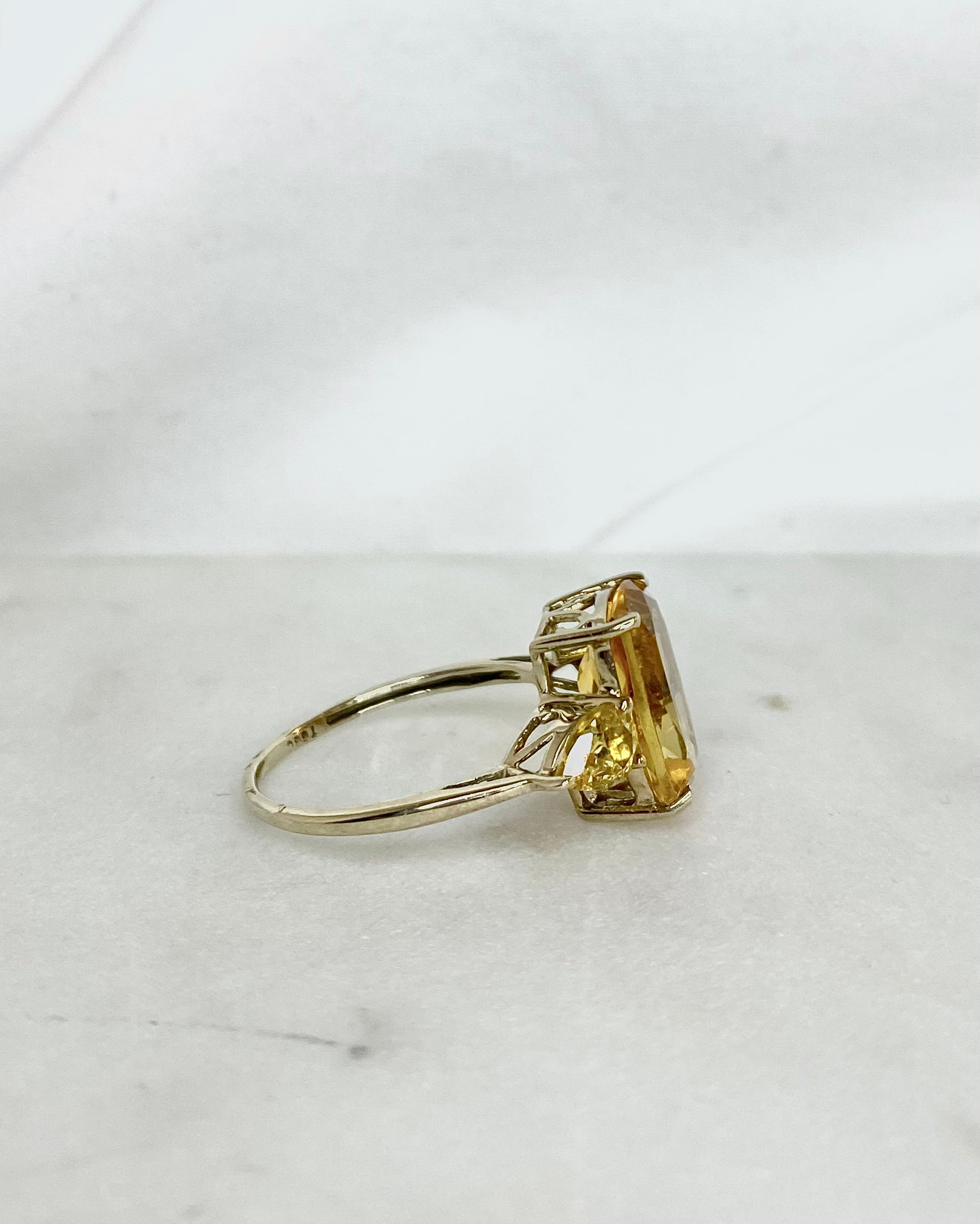 Bague Trilogie Citrine 4.10 Carats "Mia"