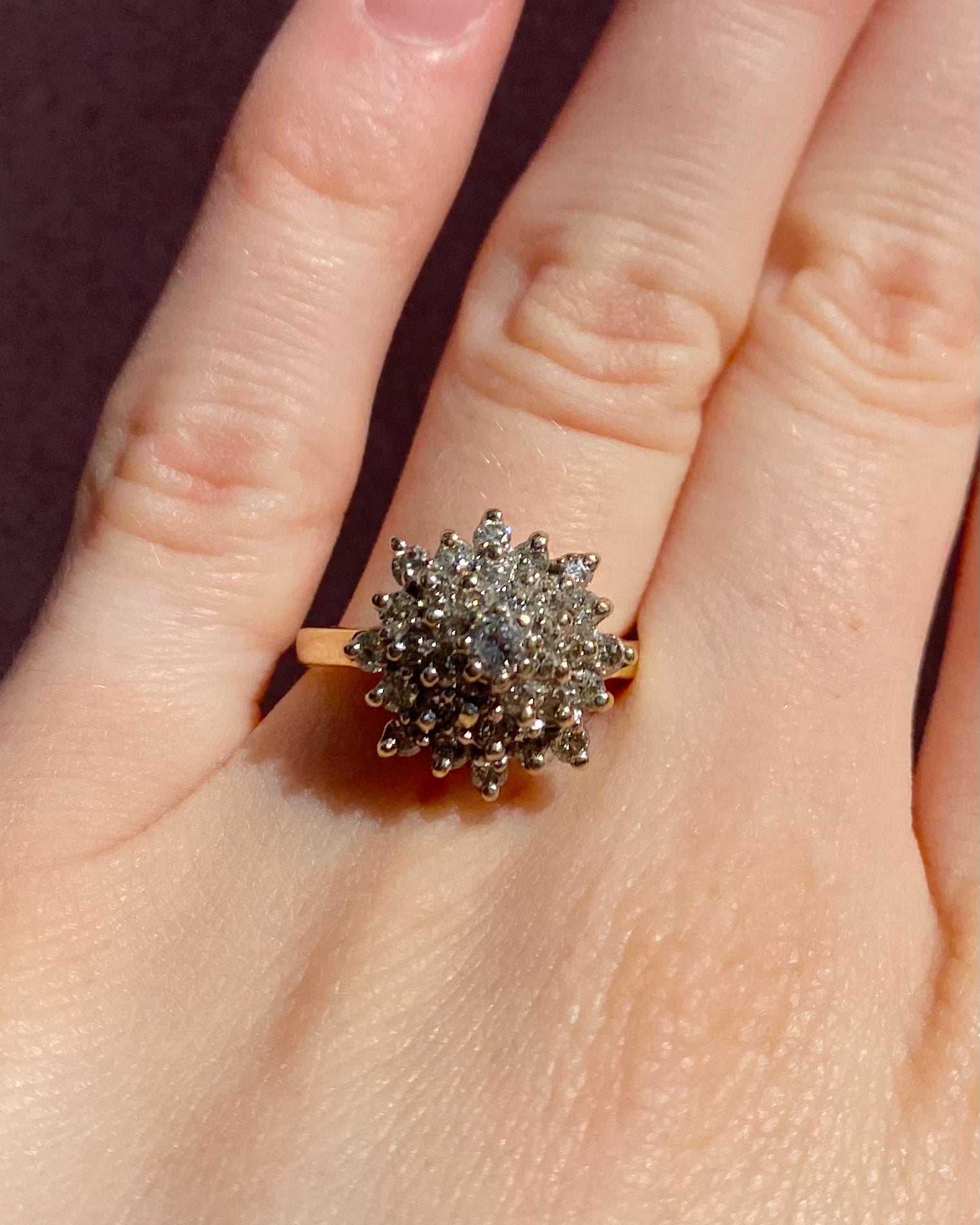 Bague Marguerite 33 Diamants 1.06 carat "Orlane"