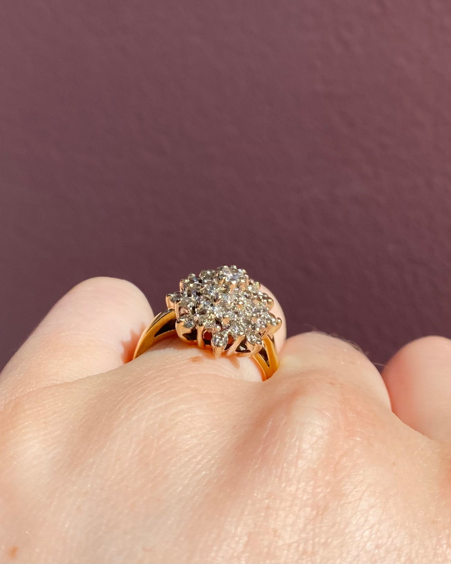 Bague Marguerite 33 Diamants 1.06 carat "Orlane"
