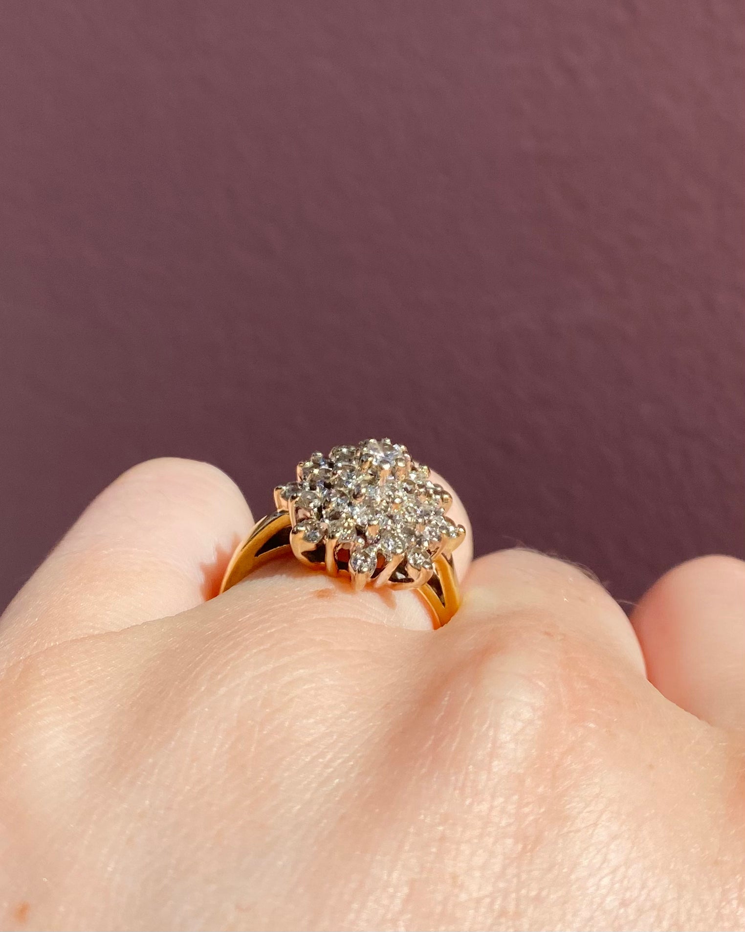 Bague Marguerite 33 Diamants 1.06 carat "Orlane"