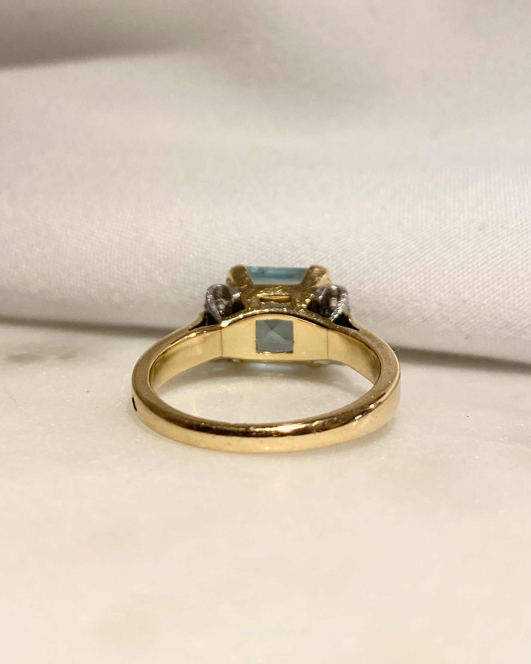 Bague Trilogie Aigue-Marine 2.76 carats & Diamants "Valéone"