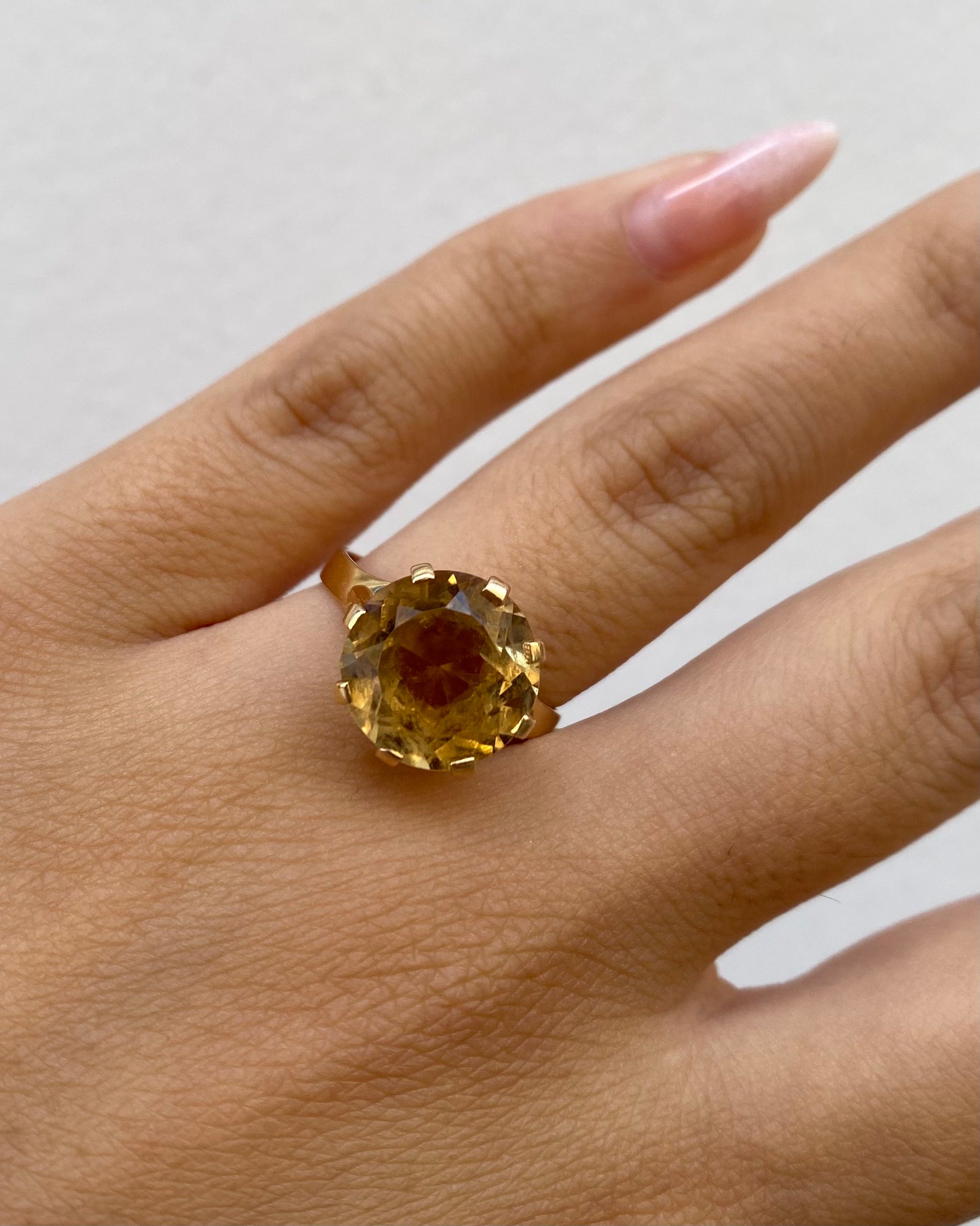 Bague Cocktail Citrine 9.50 carats "Sofia"