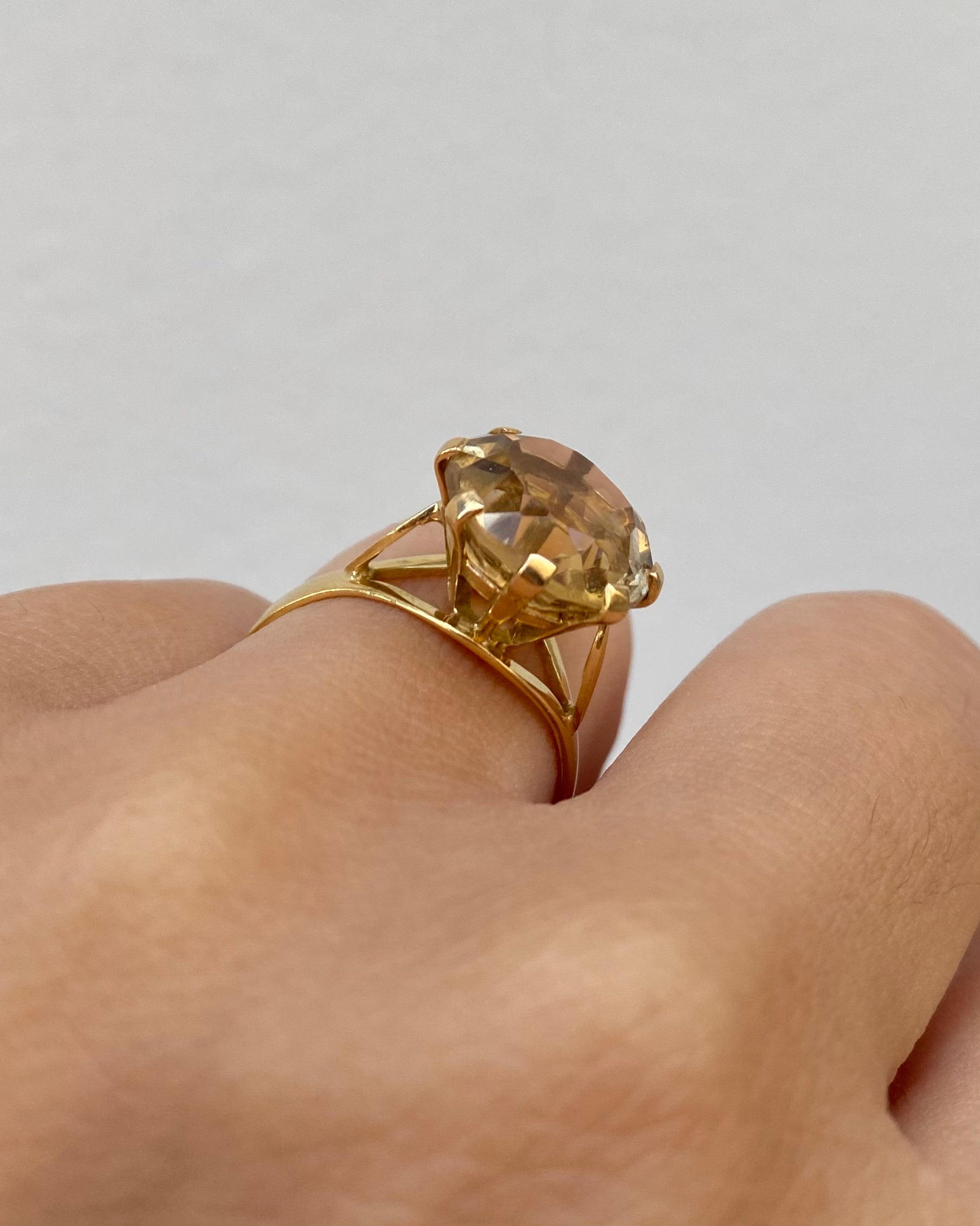 Bague Cocktail Citrine 9.50 carats "Sofia"