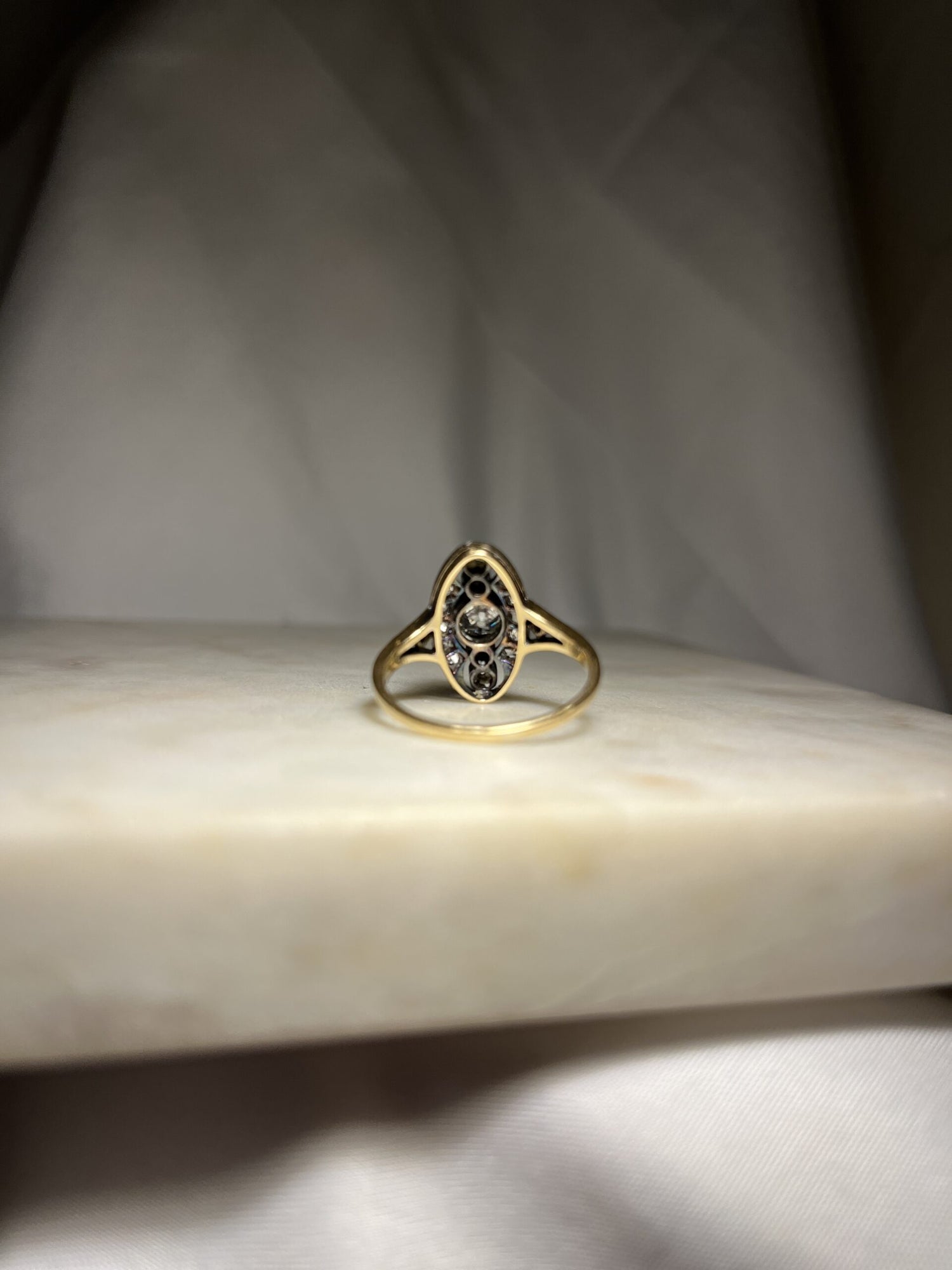Bague Art-déco Diamants "Victoria"