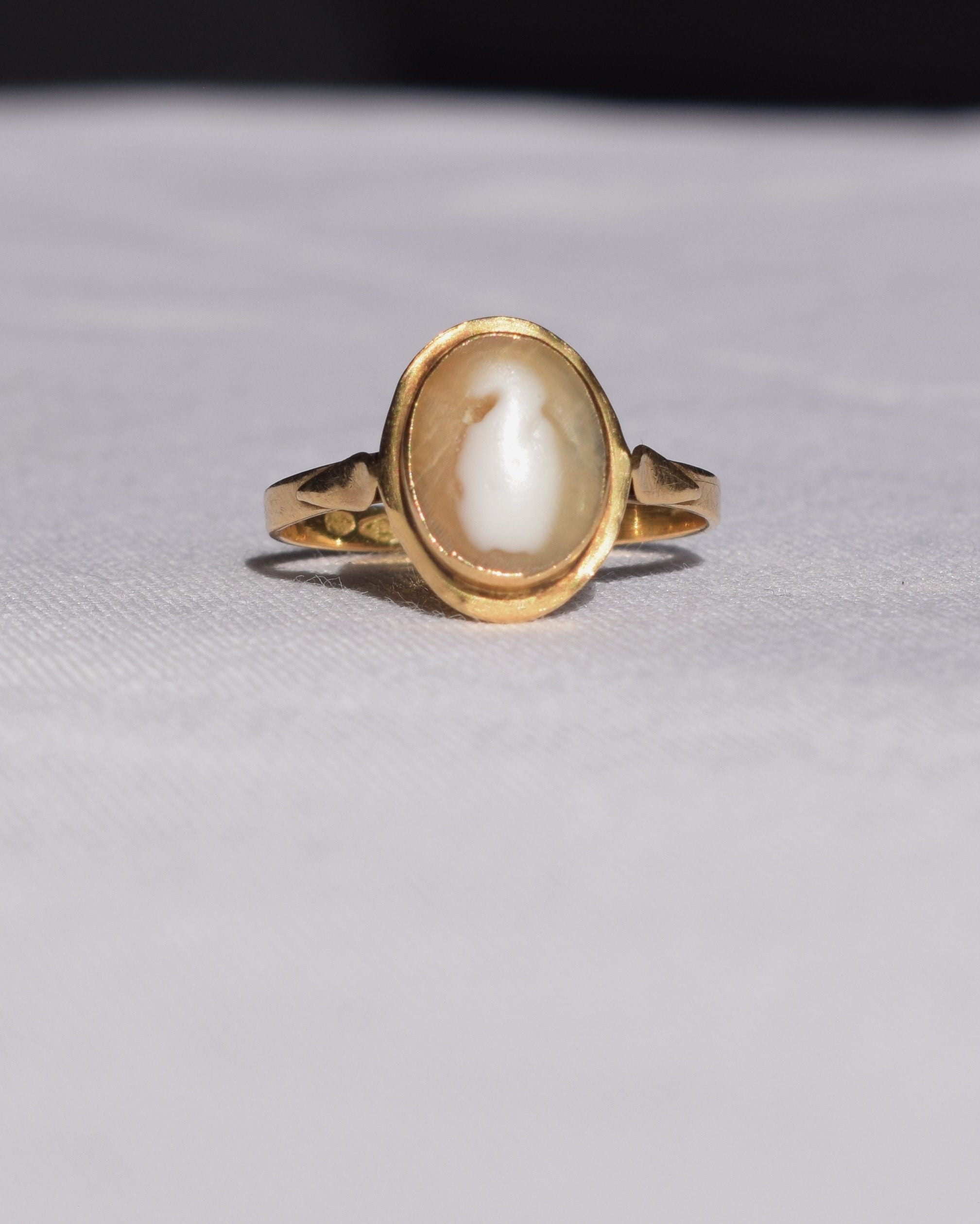 Bague Camée Coquille "Alice" - Elliade Paris