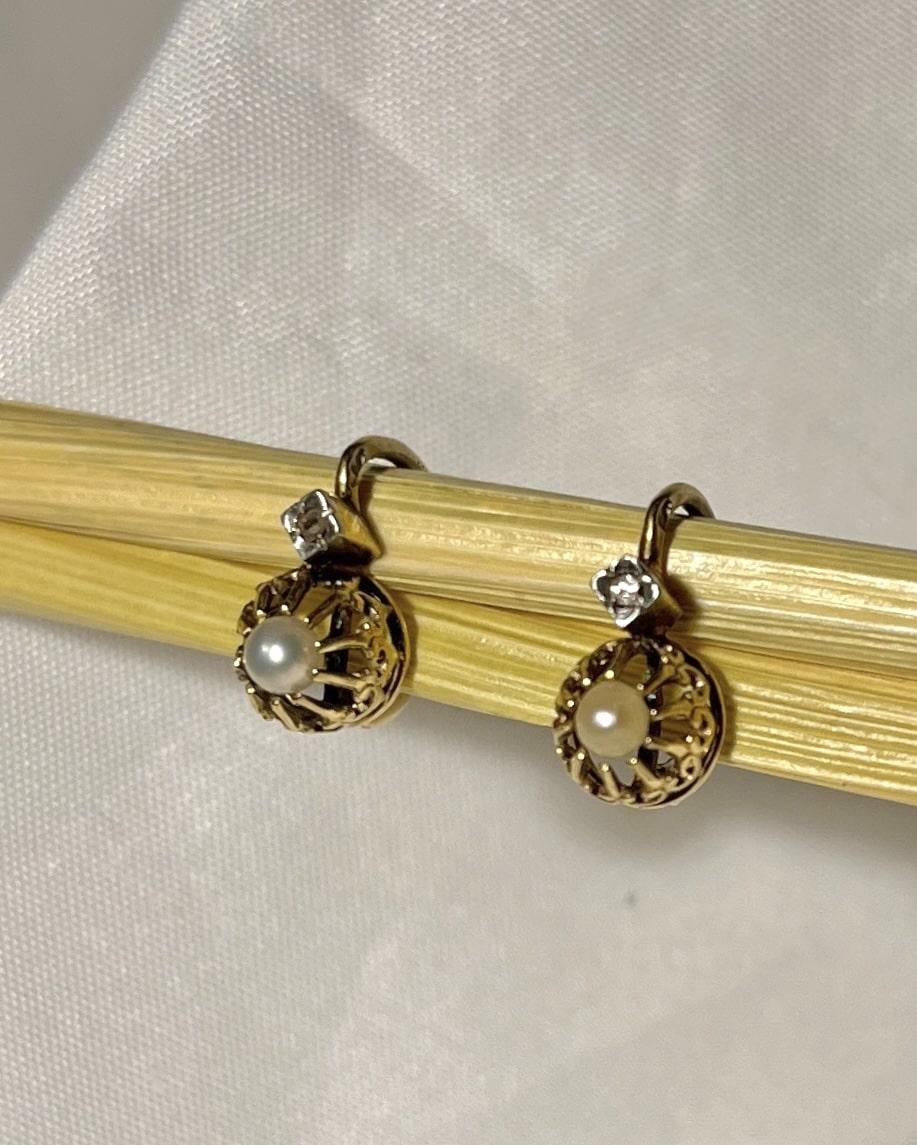 Dormeuses Diamants & Perles "Anella"