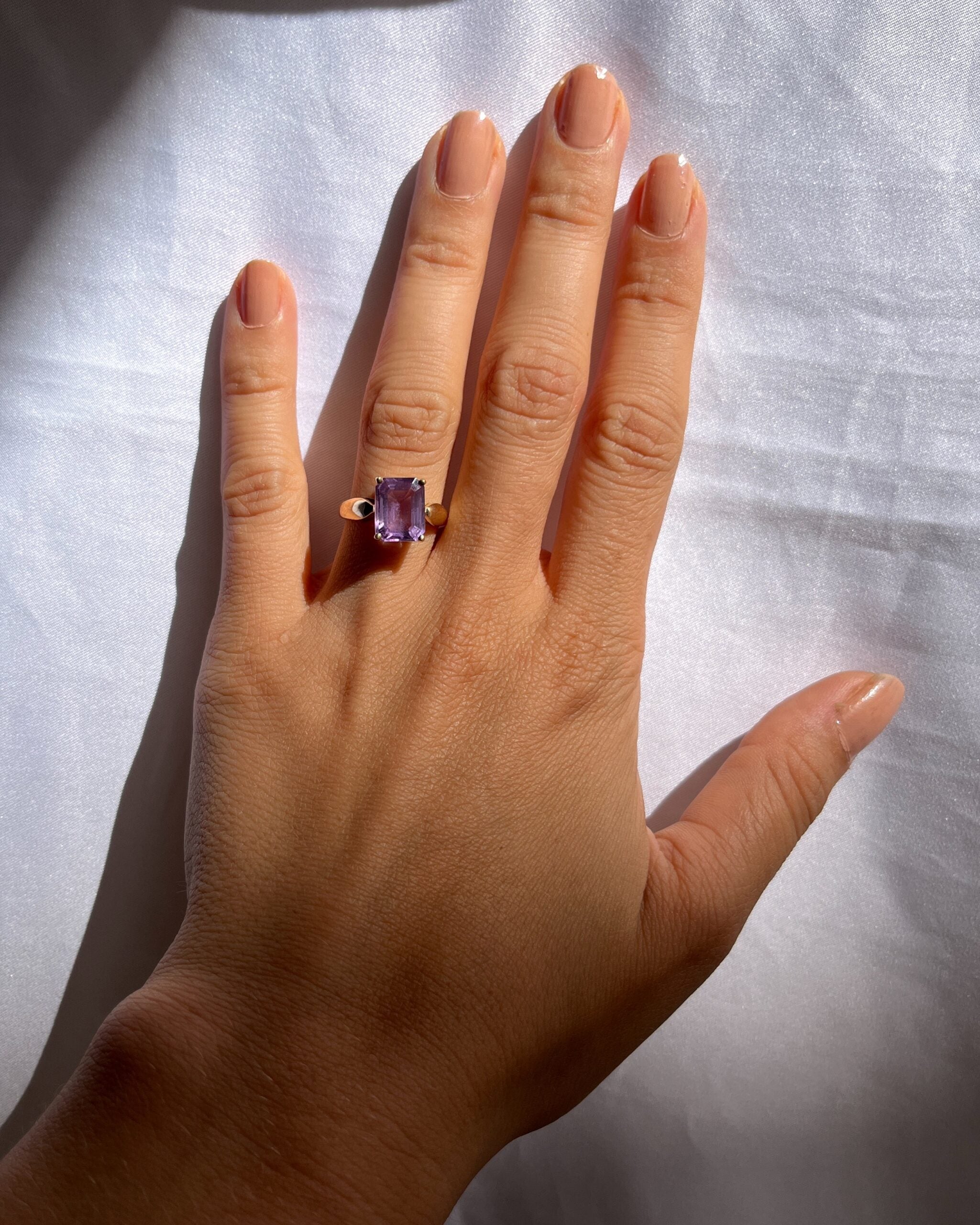 Bague Améthyste vintage "Yulia"